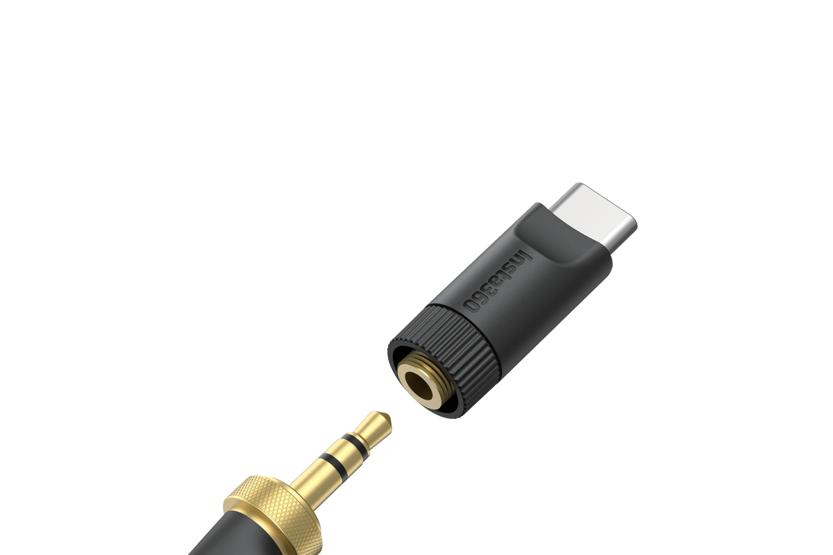 【Insta360】Mic Pro USB-C 轉 3.5 mm 轉換器 官方產品圖