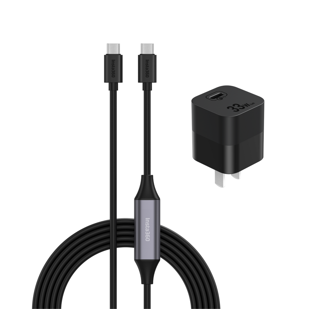 Insta360 Wave Y 型線與電源轉接頭 主圖