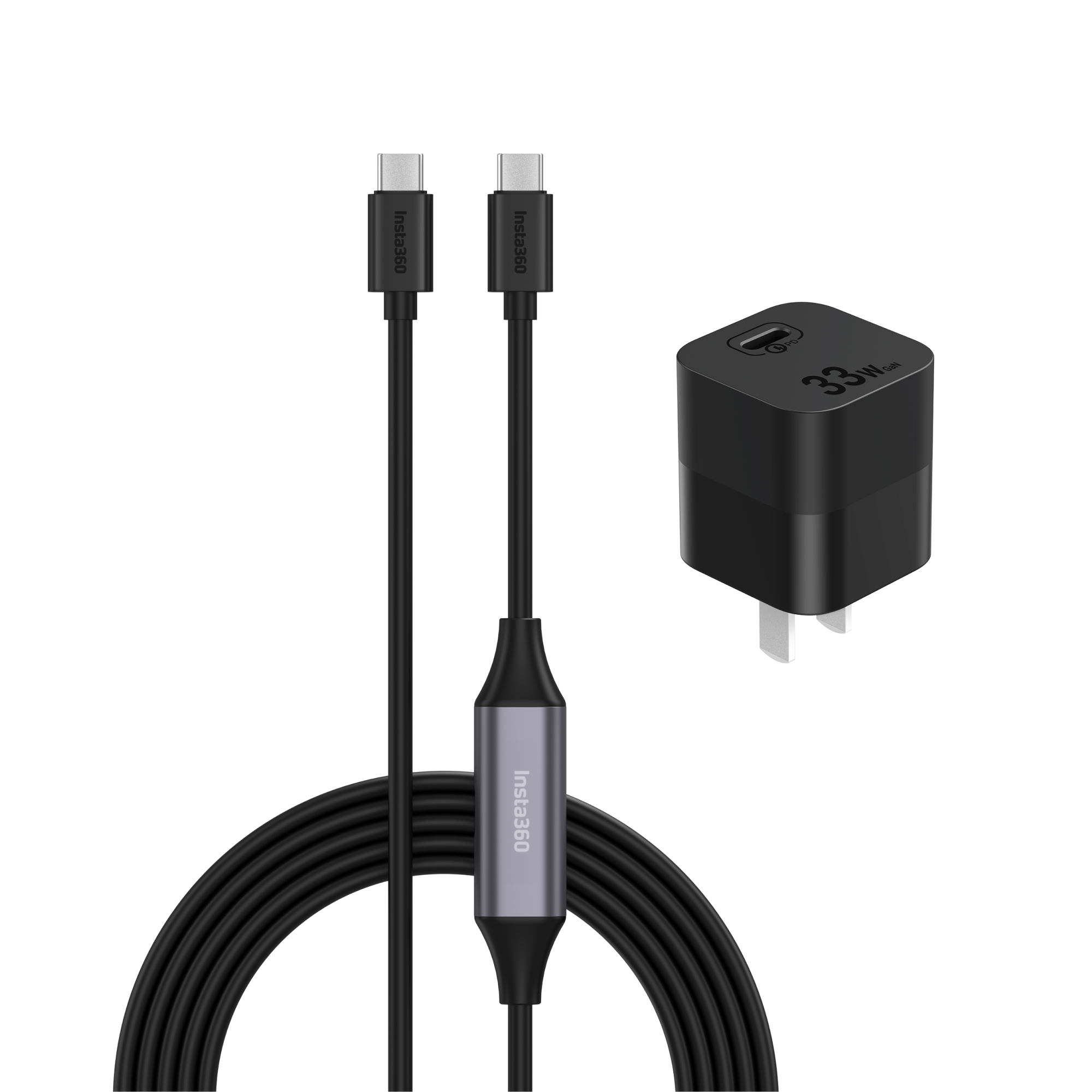 Insta360 Wave Y 型線與電源轉接頭 主圖