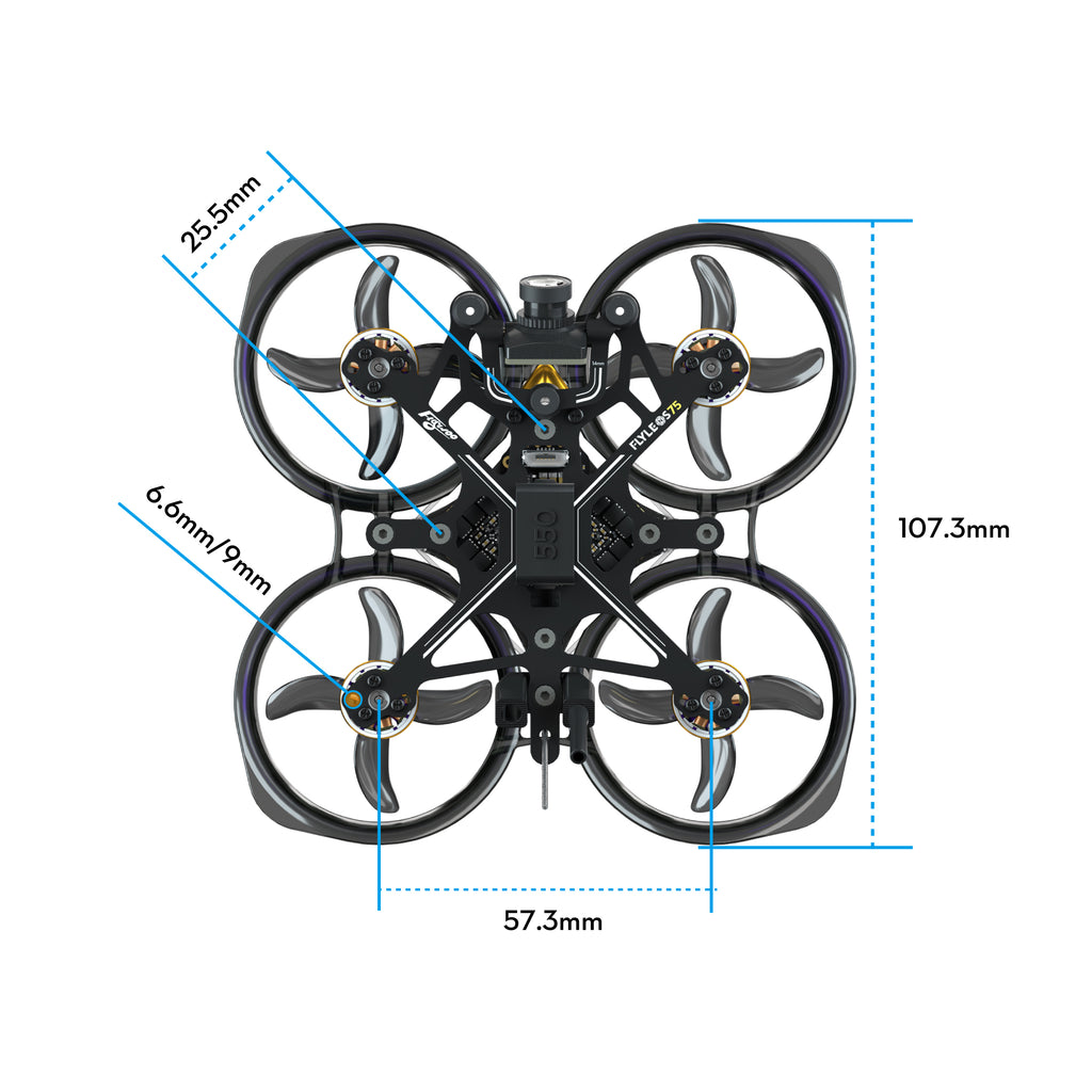 FlyLens 75 HD HDZero 2S Brushless Whoop FPV Drone V1.3 -FLYWOO
