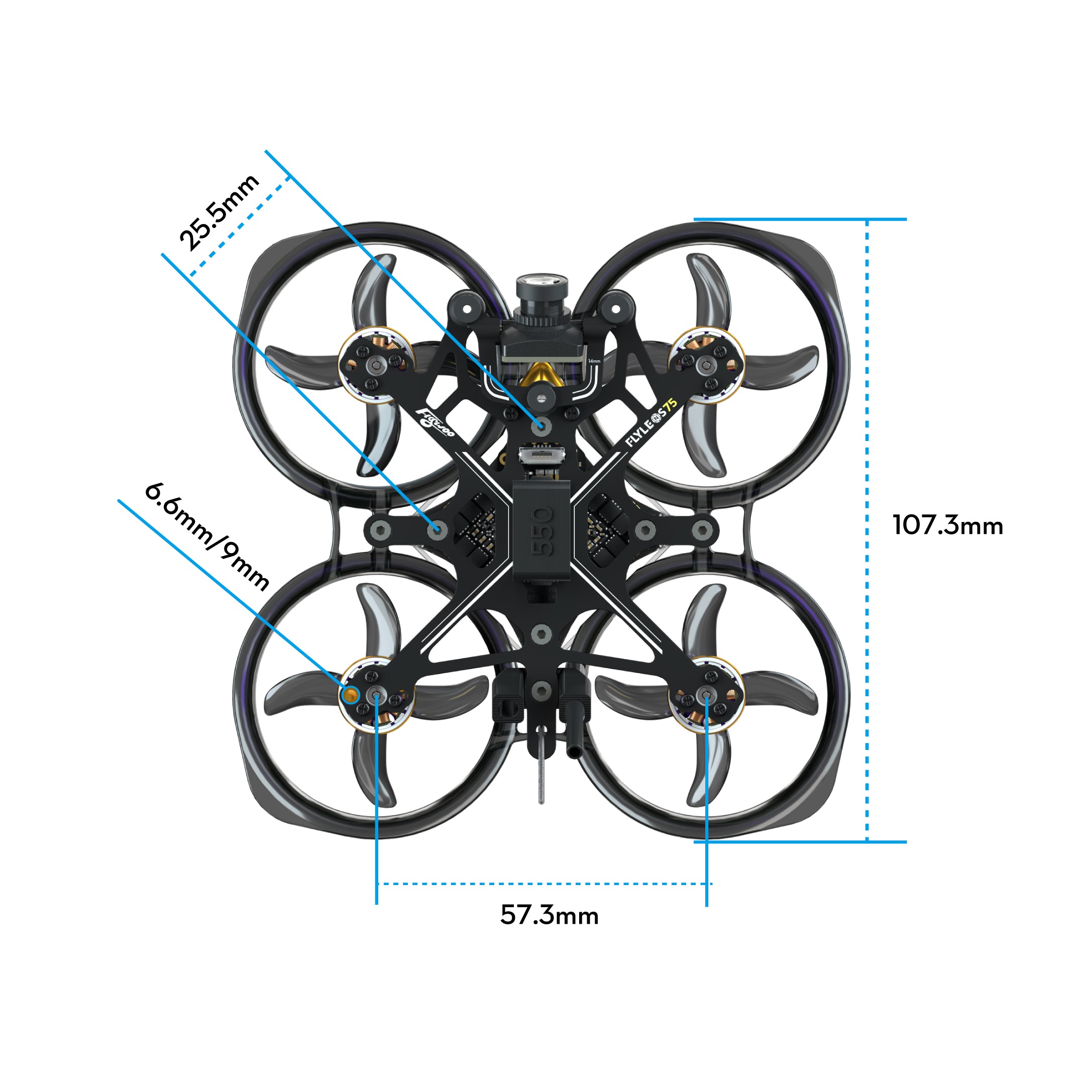 FlyLens 75 HD HDZero 2S Brushless Whoop FPV Drone V1.3 -FLYWOO