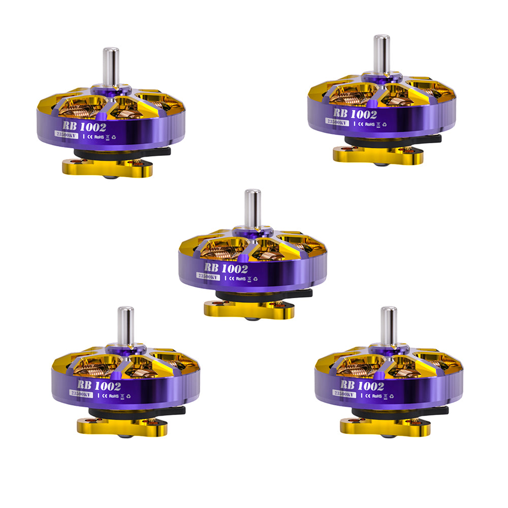 Flywoo ROBO 1002 19800KV / 23500KV Fpv Motor Gold/Purple (New Version)-FLYWOO