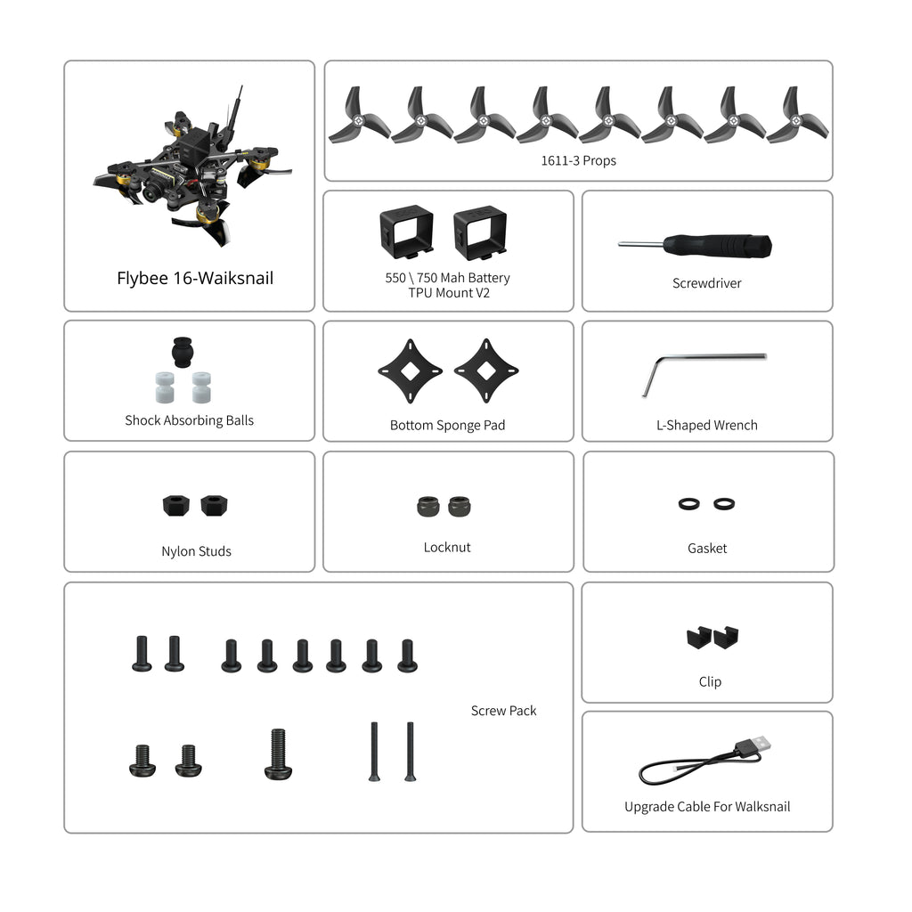 Flybee 16 HD Walksnail 2S Ultralight FPV Drone-FLYWOO