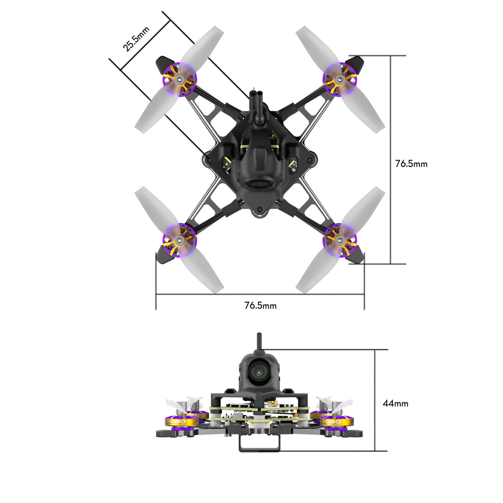 Firefly 16 / 18 1S Nano Baby V3 HDZero Tiny Drone-FLYWOO