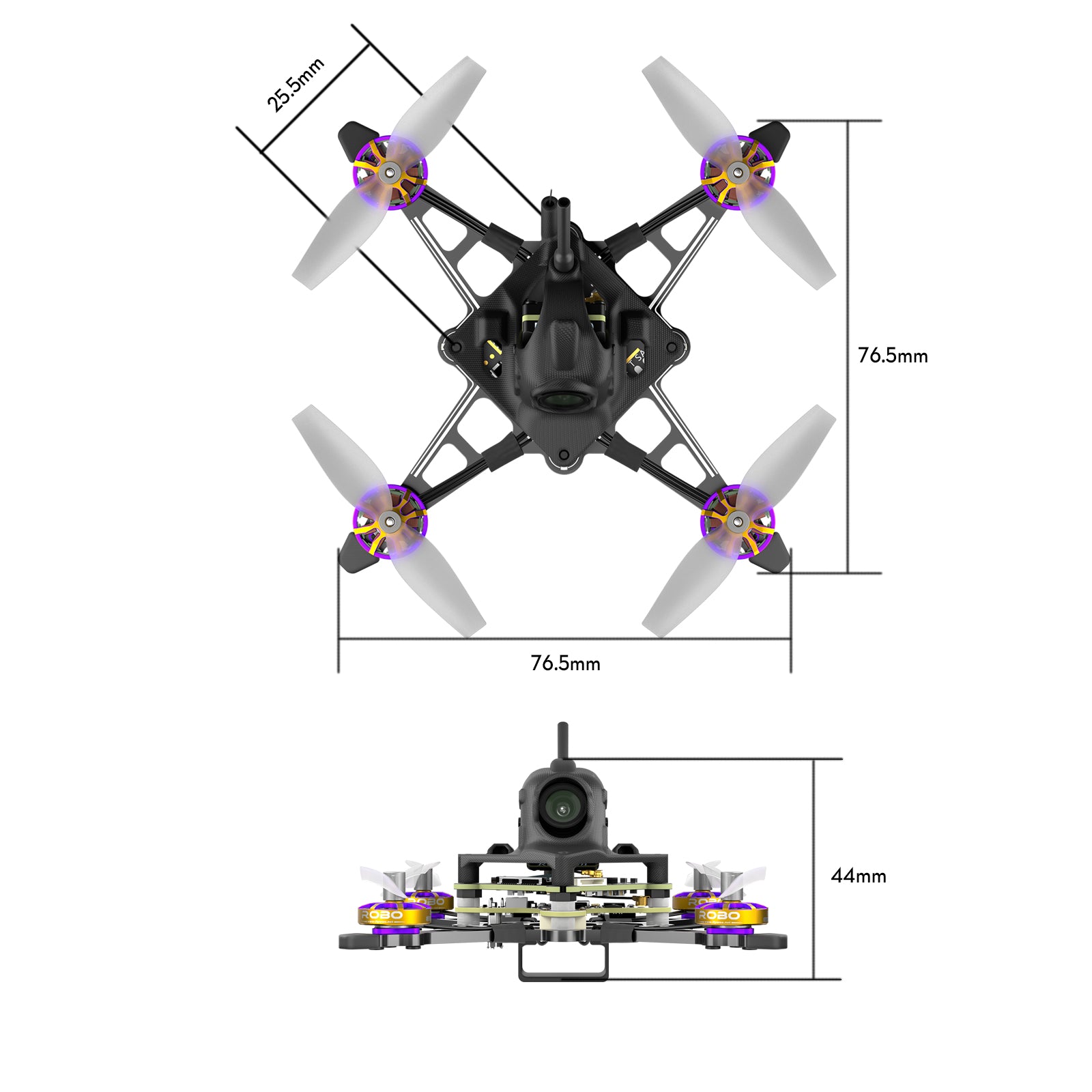 Firefly 16 / 18 1S Nano Baby V3 HDZero Tiny Drone-FLYWOO