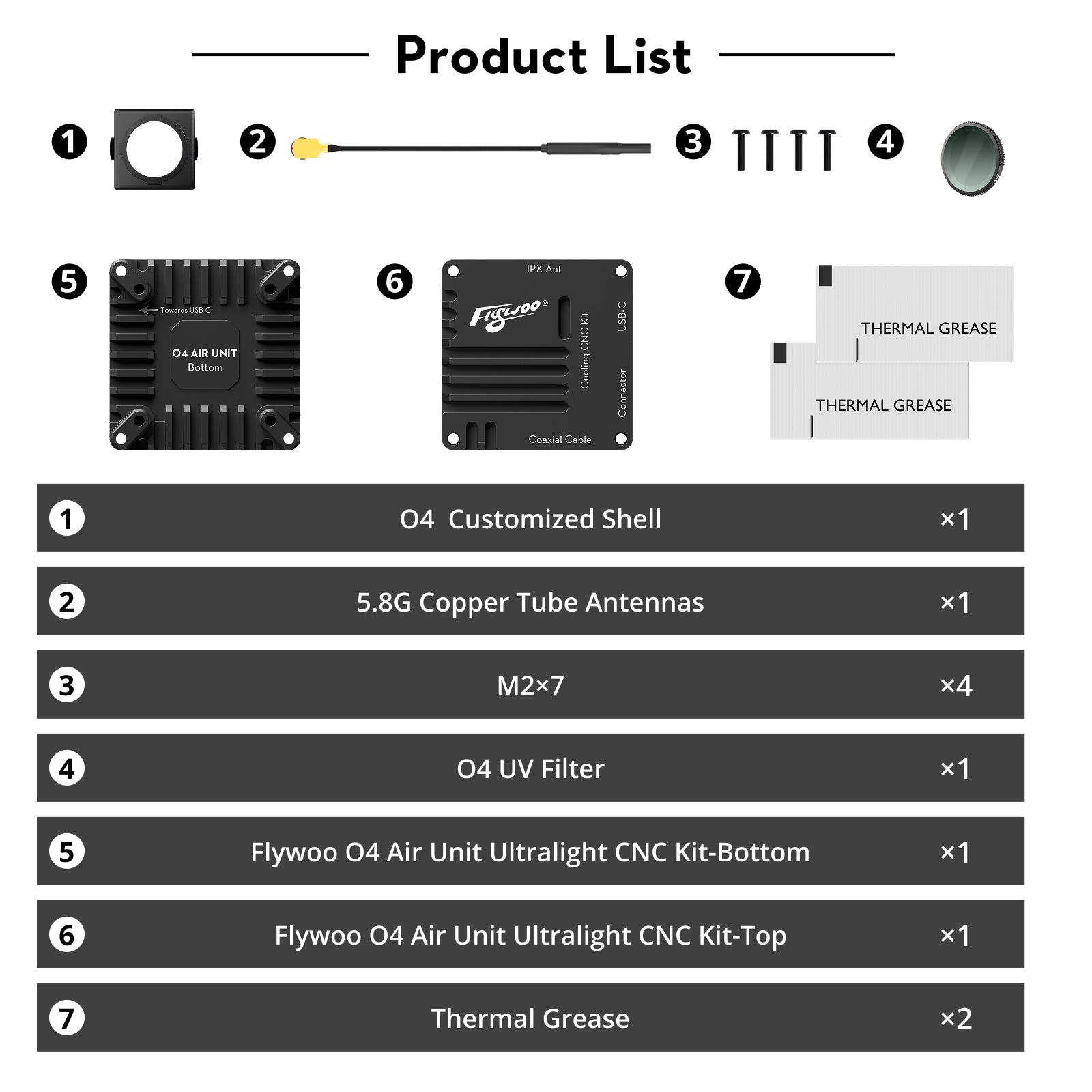 Flywoo O4 Air Unit Cooling CNC Kit-FLYWOO