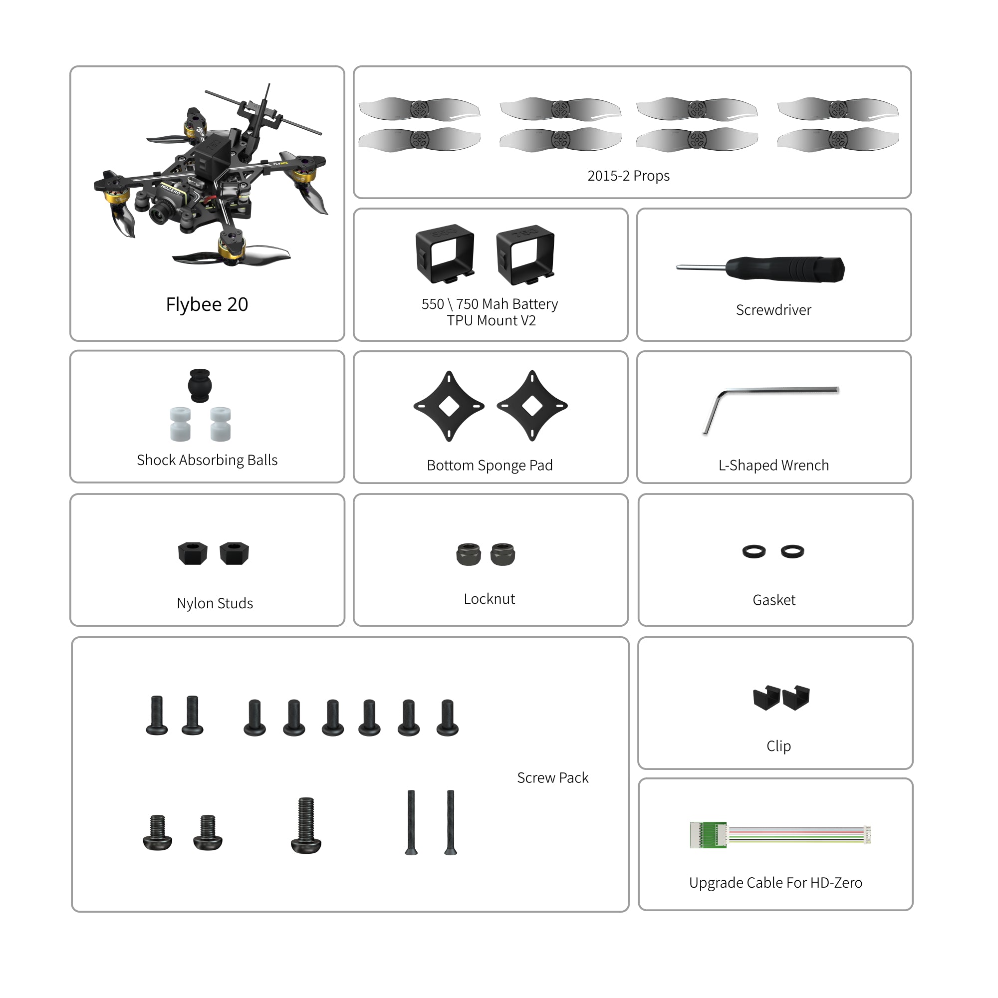 Flybee 20 HDZero 2S Ultralight FPV Drone-FLYWOO