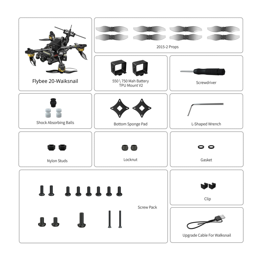 Flybee 20 HD Walksnail 2S Ultralight FPV Drone-FLYWOO