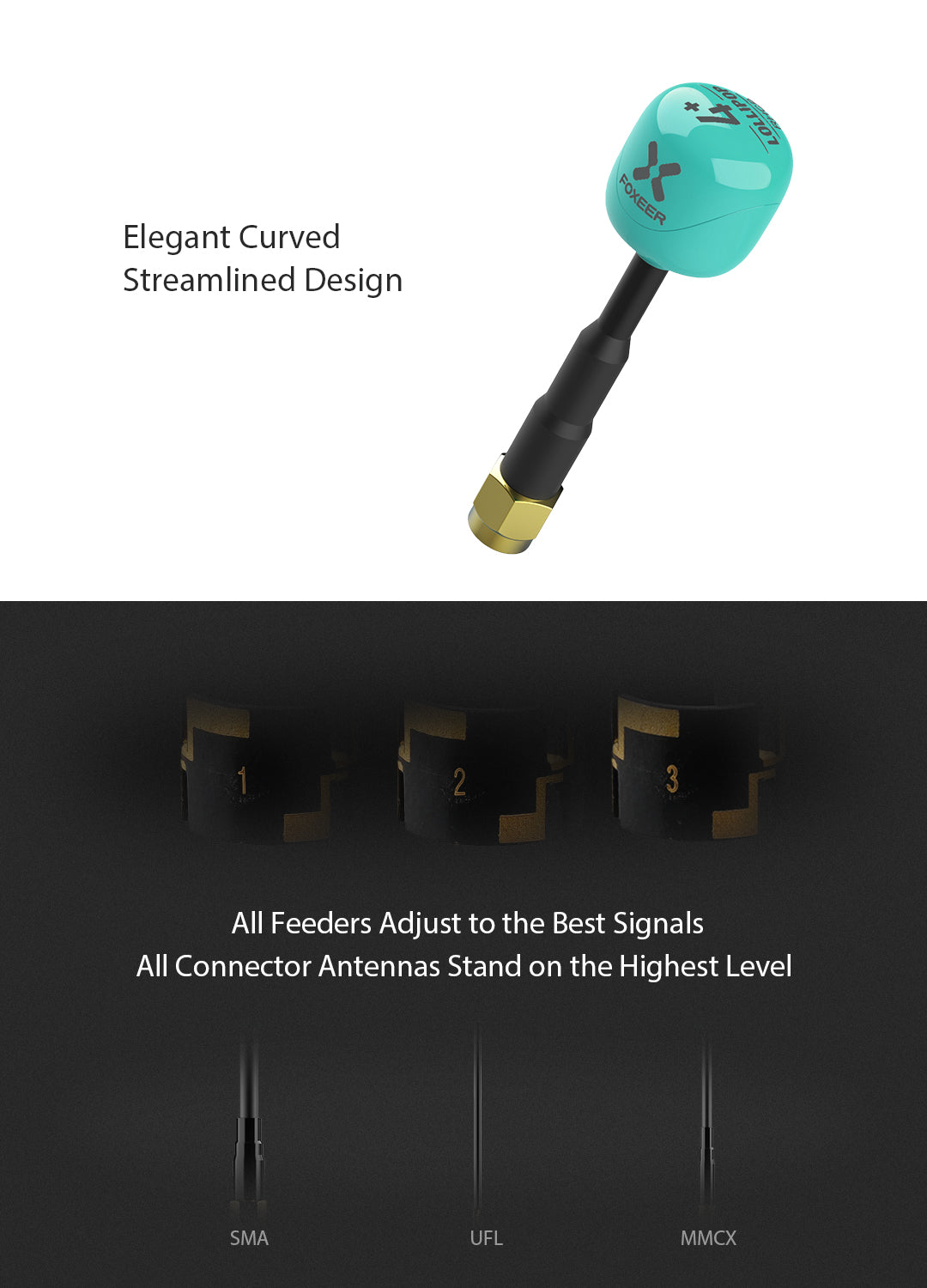 Foxeer Lollipop 4 Plus High Quality 5.8G 2.6dBi FPV Omni LDS Antenna FOXEER 棒棒糖4+plus 天線 2.6dBi