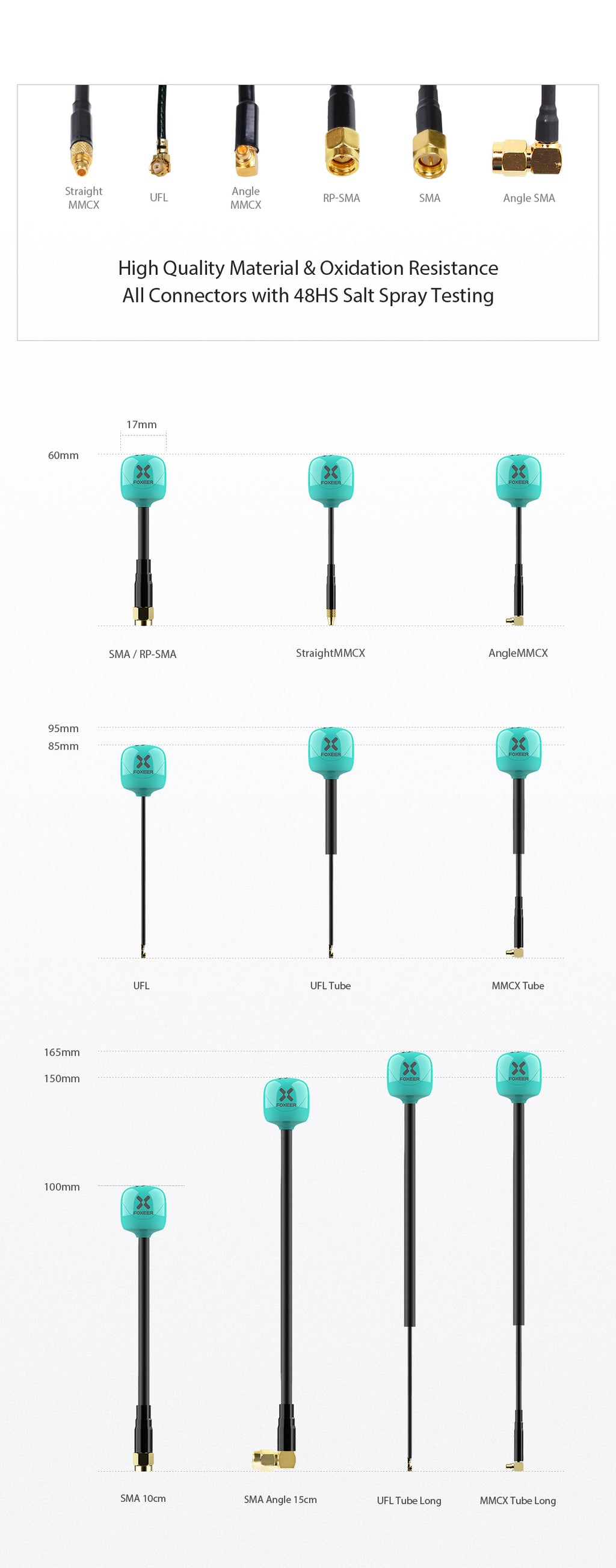 Foxeer Lollipop 4 Plus High Quality 5.8G 2.6dBi FPV Omni LDS Antenna FOXEER 棒棒糖4+plus 天線 2.6dBi