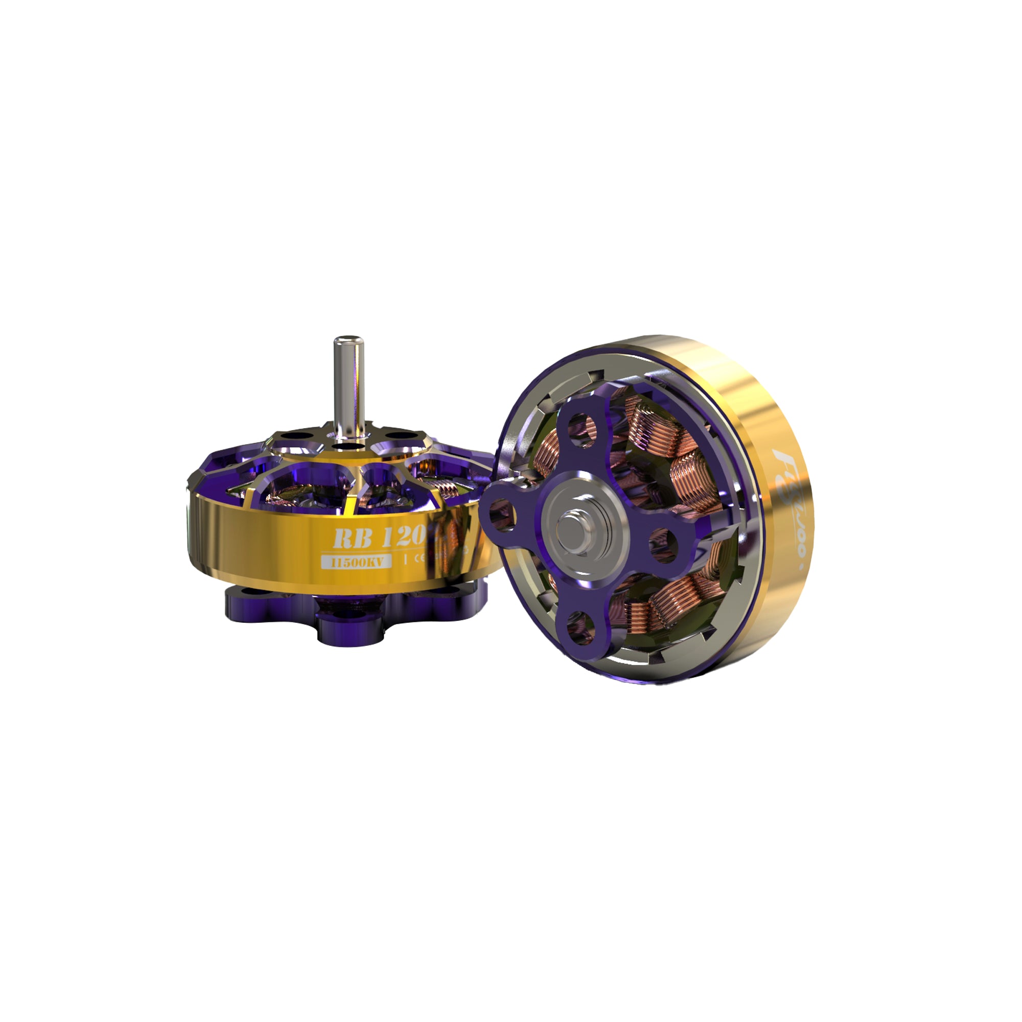 Flywoo ROBO 1202.5 11500kv  FPV Motor Gold/Purple (New Version)-FLYWOO