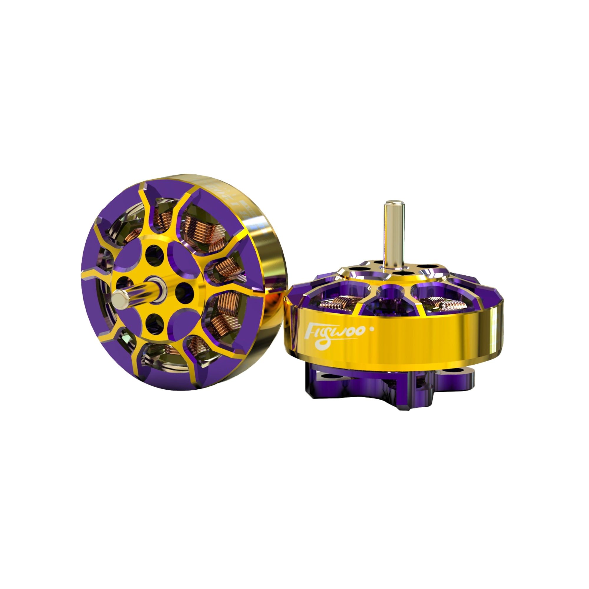 Flywoo ROBO 1202.5 11500kv  FPV Motor Gold/Purple (New Version)-FLYWOO