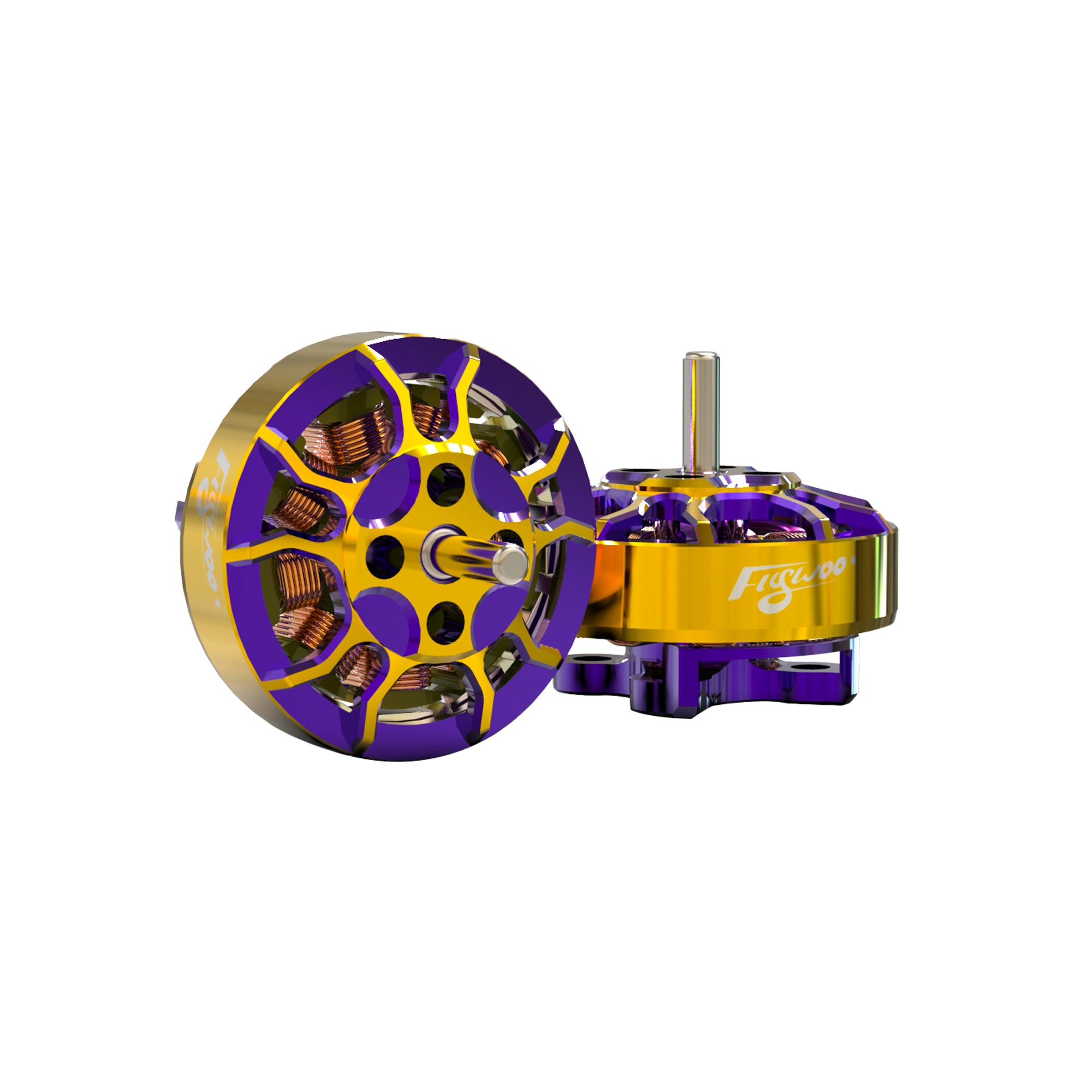 Flywoo ROBO 1202.5 11500kv  FPV Motor Gold/Purple (New Version)-FLYWOO