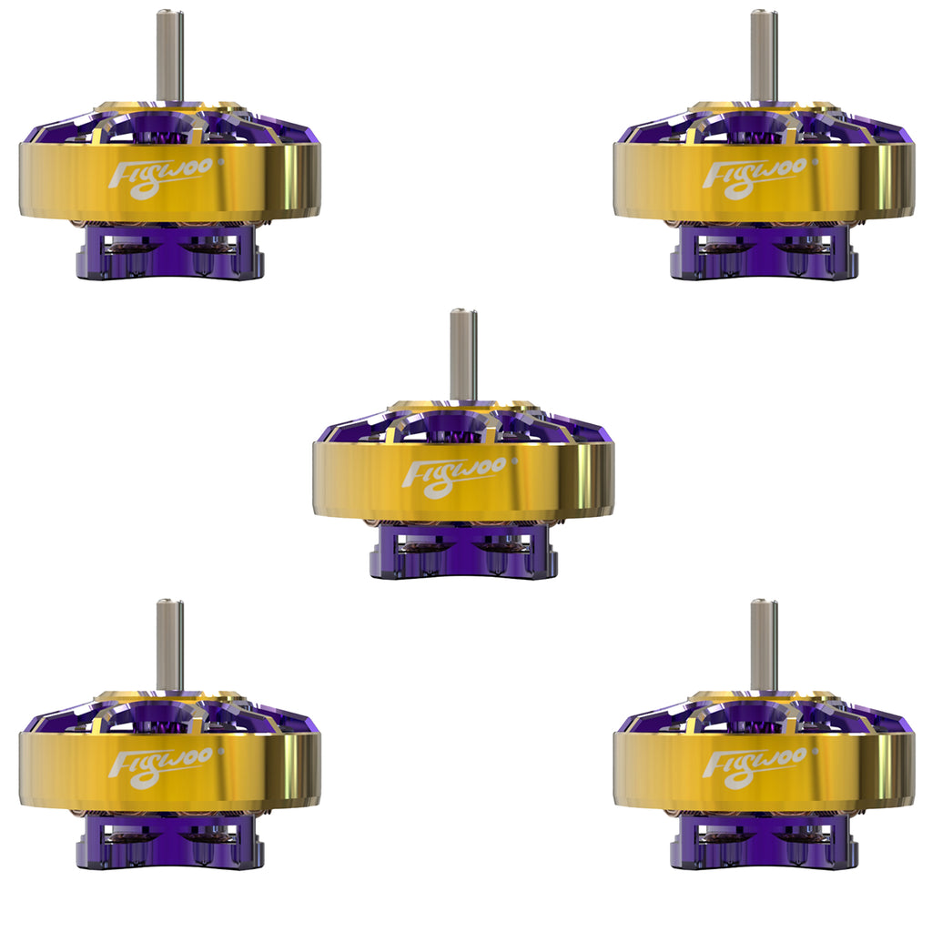 Flywoo ROBO 1202.5 11500kv  FPV Motor Gold/Purple (New Version)-FLYWOO