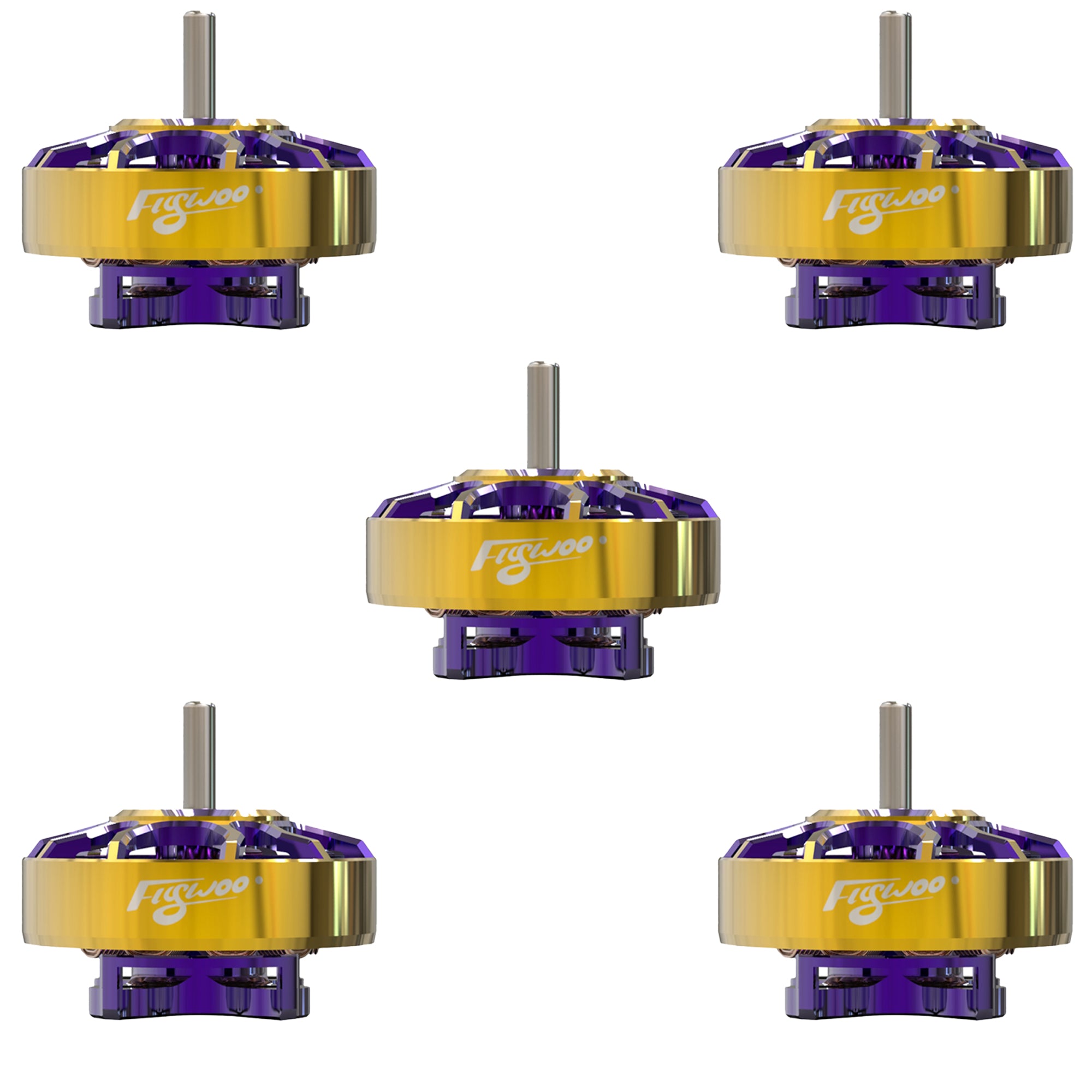 Flywoo ROBO 1202.5 11500kv  FPV Motor Gold/Purple (New Version)-FLYWOO