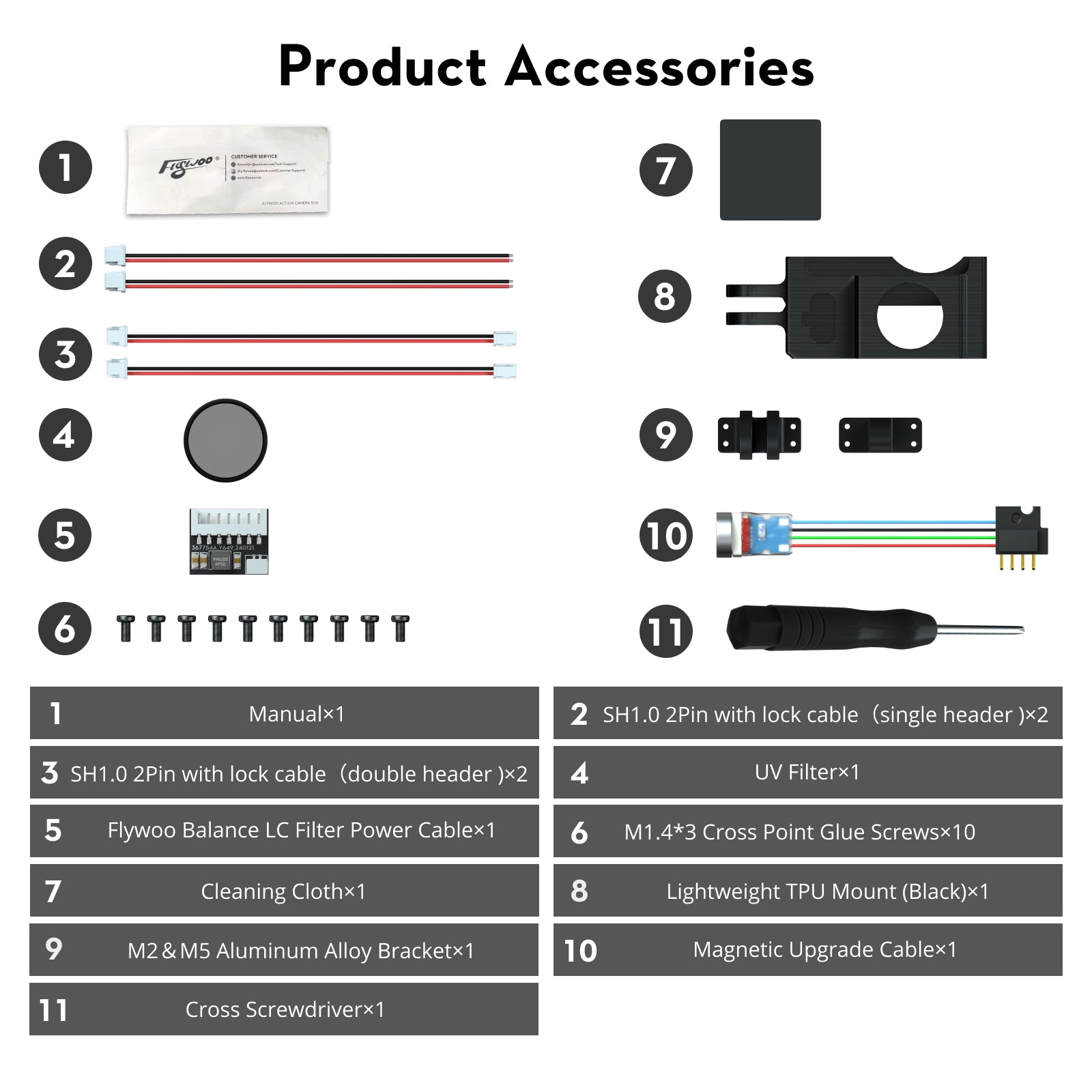 Flywoo Naked Gopro Action Camera V2 GP9 / GP10 / GP11 / GP12 / GP13 Pro -FLYWOO