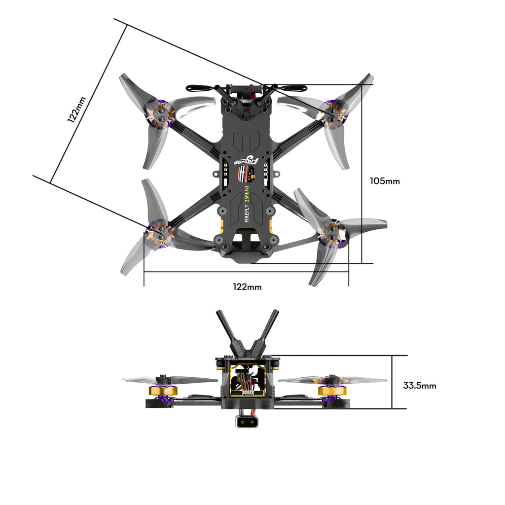 Firefly 20PRO 4S / 25MINI 3S HDZero Micro Drone-FLYWOO
