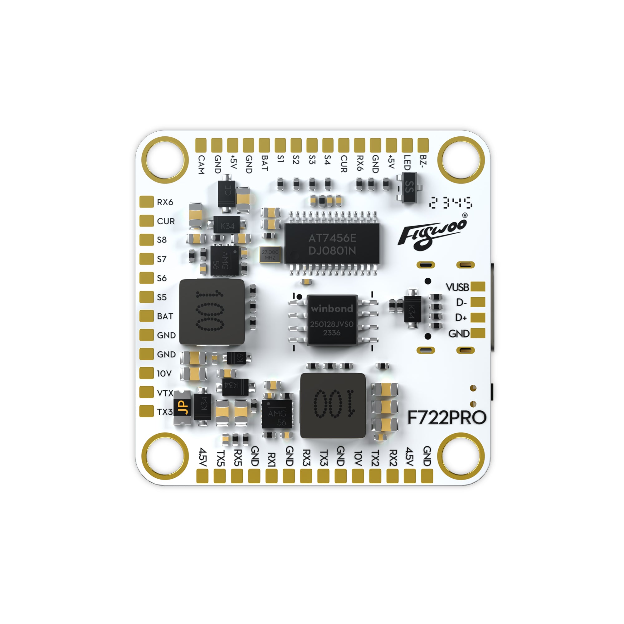 GOKU F722 PRO V2 30X30 Flight Controller Plug&Play O4 / O4 Pro-FLYWOO