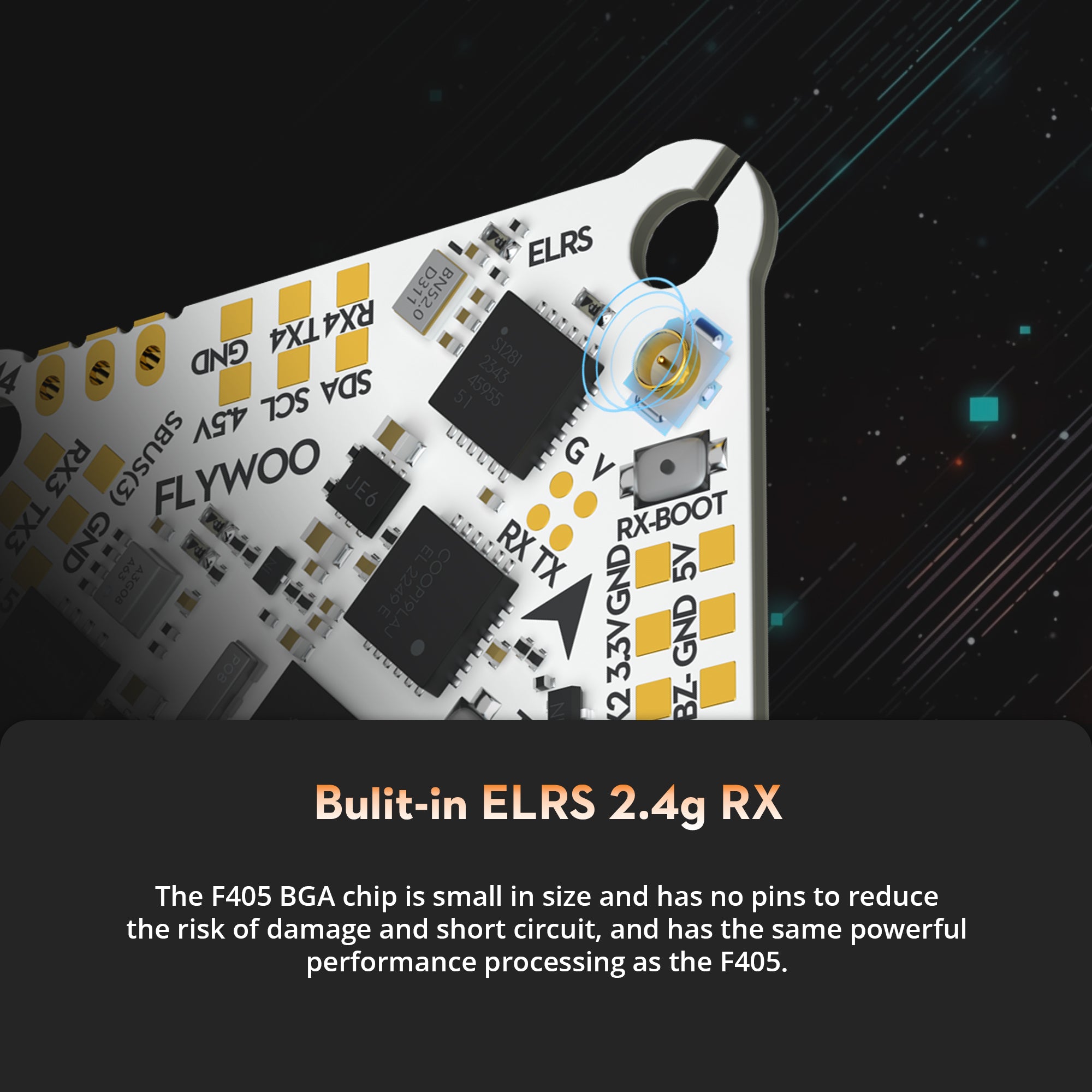 GOKU F405 HD 1-2S 12A ELRS AIO V2 Plug&Play O4 / O4 PRO-FLYWOO