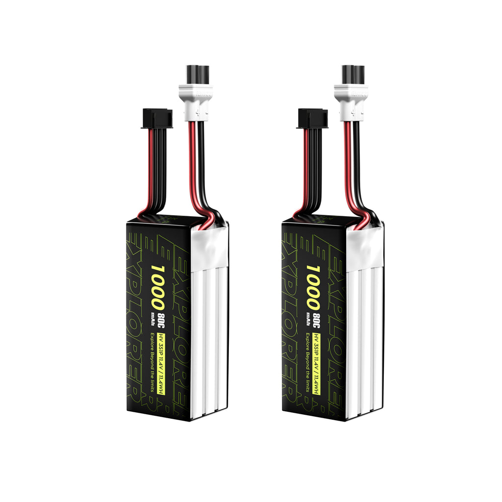 2PCS Explorer 1000mAh LiHV 3S 80C Battery （Flywoo XT30UP）-FLYWOO