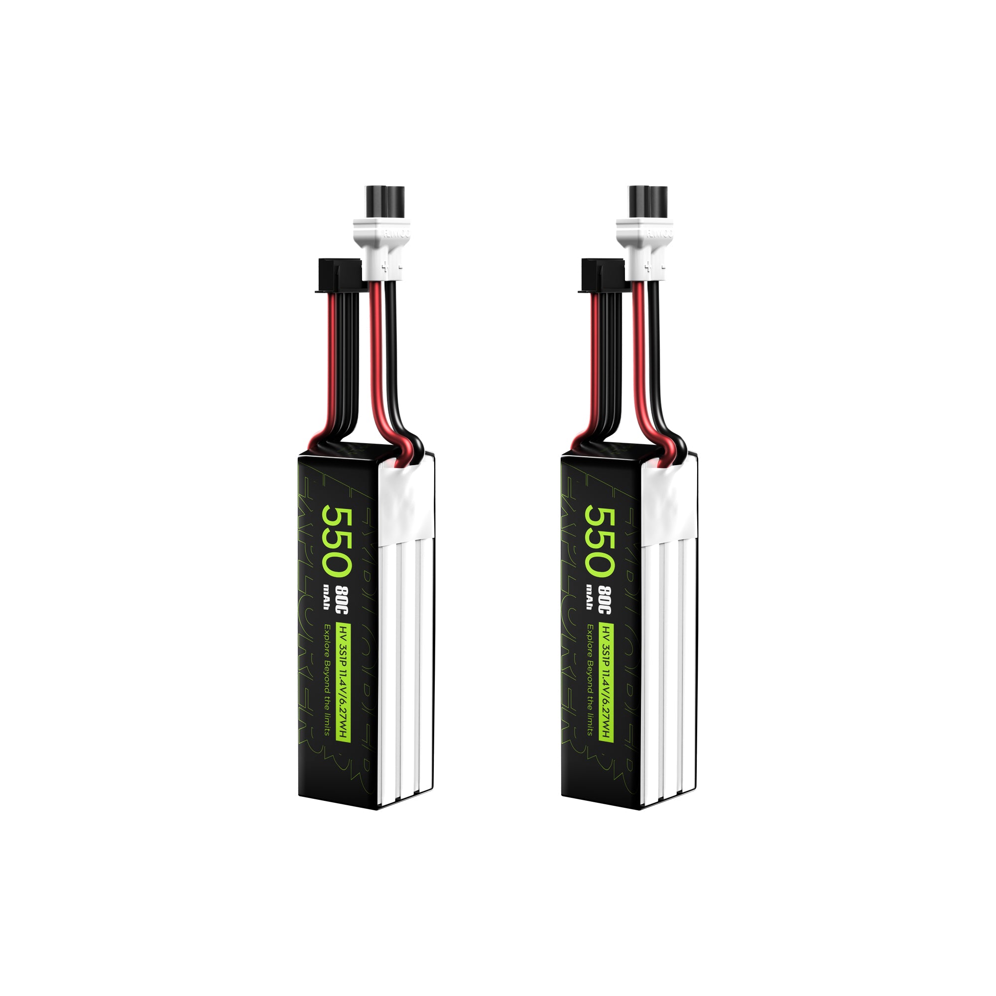 2PCS Explorer 550mAh LiHV 3S 80C Battery （Flywoo XT30UP）-FLYWOO