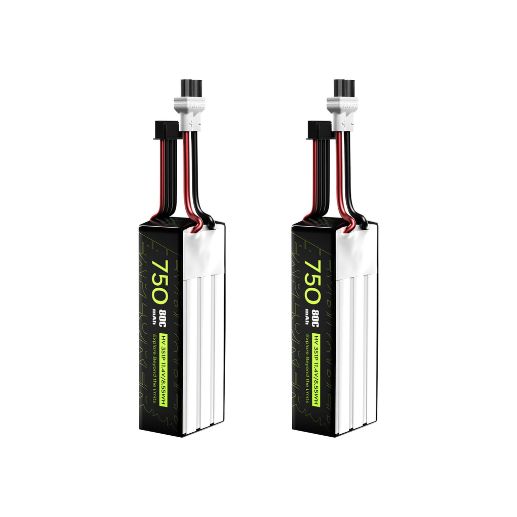 2PCS Explorer 750mAh LiHV 3S 80C Battery （Flywoo XT30UP）-FLYWOO