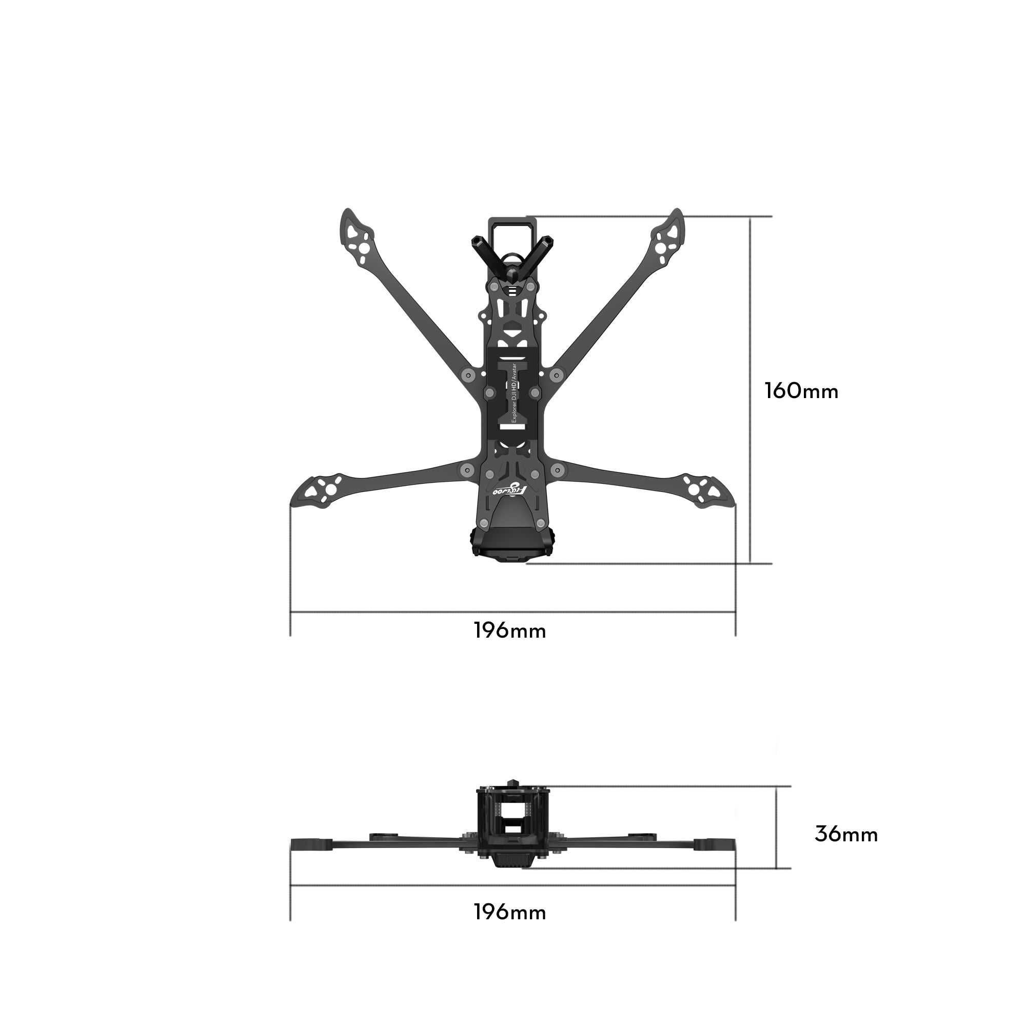 Explorer LR O3 \O4 \ O4 PRO Frame kit-FLYWOO