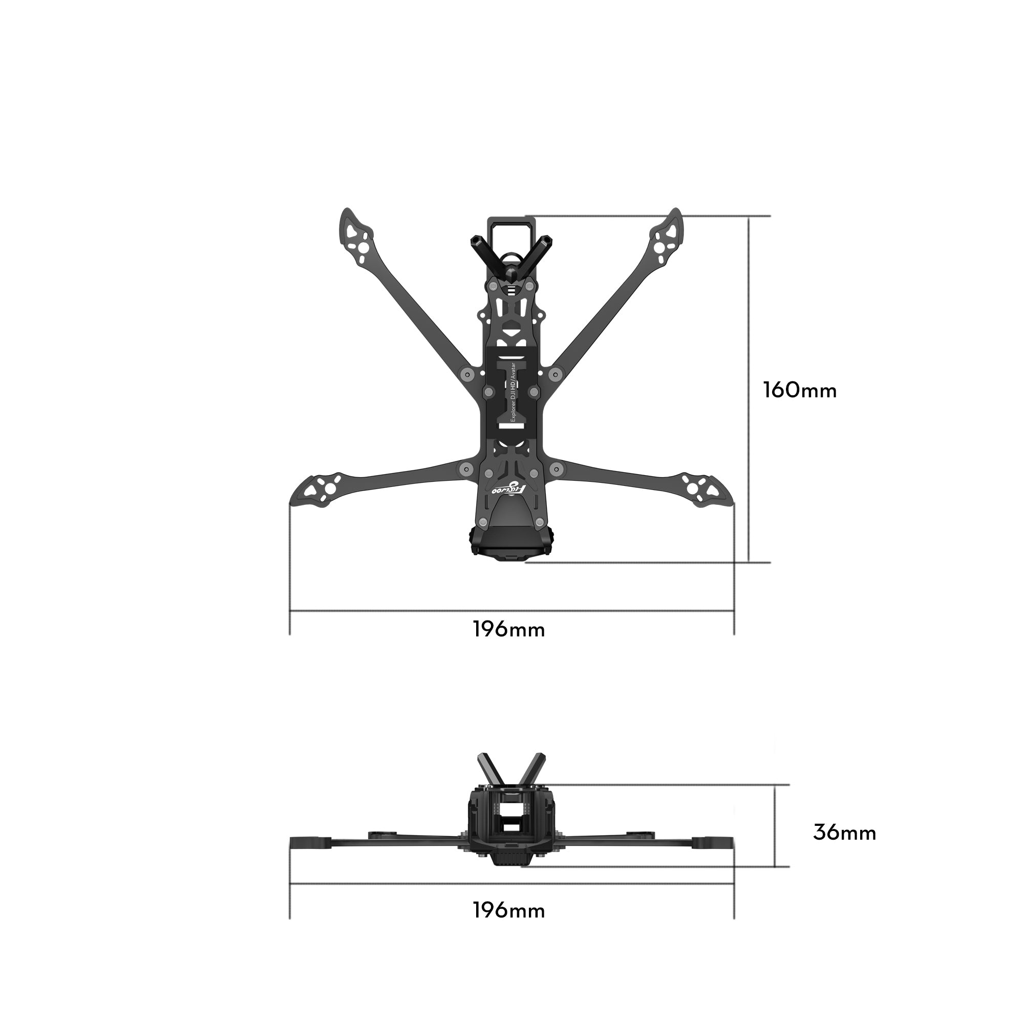 Explorer LR O3 \O4 \ O4 PRO Frame kit-FLYWOO