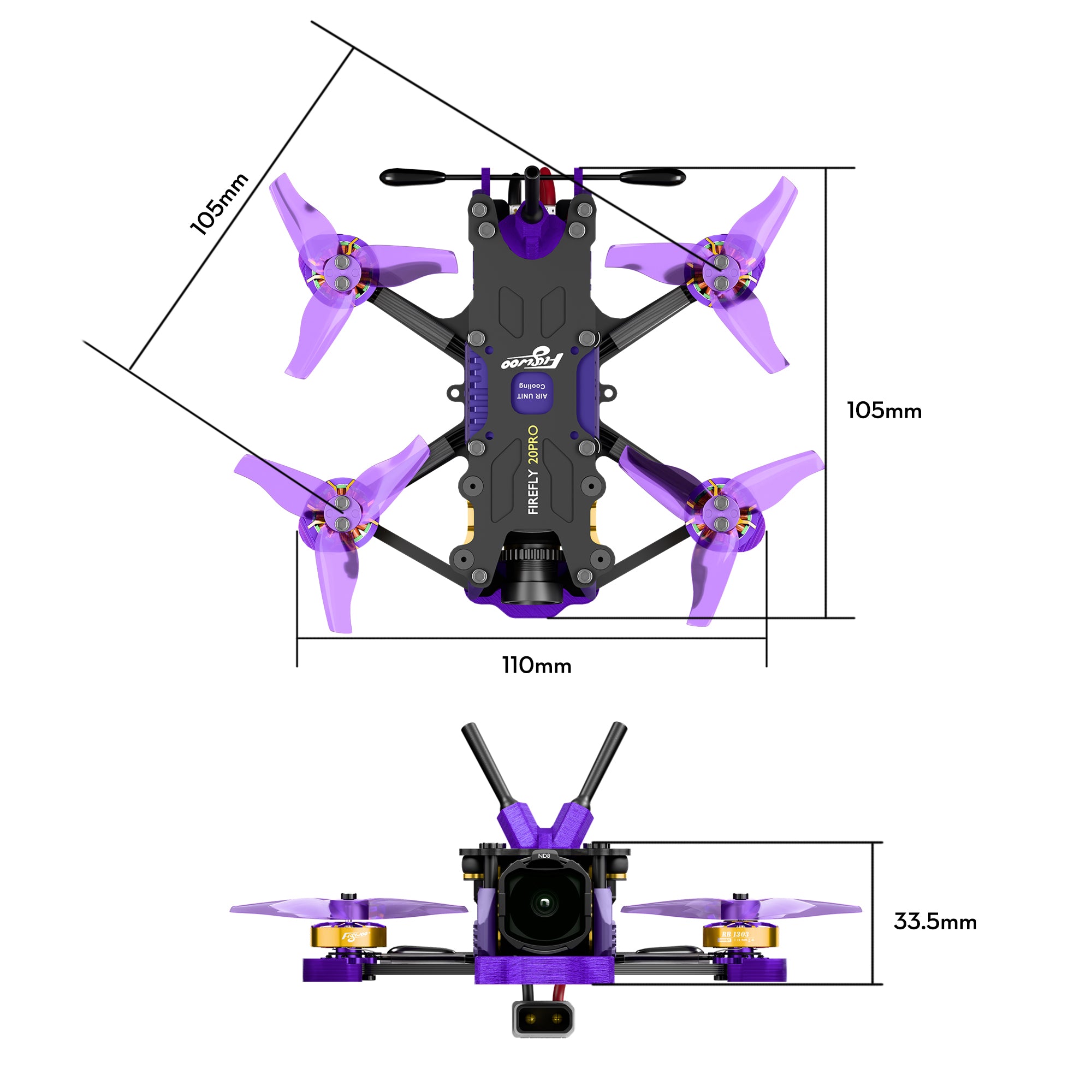 Firefly 20PRO 4S / 25MINI 3S HDZero Micro Drone-FLYWOO
