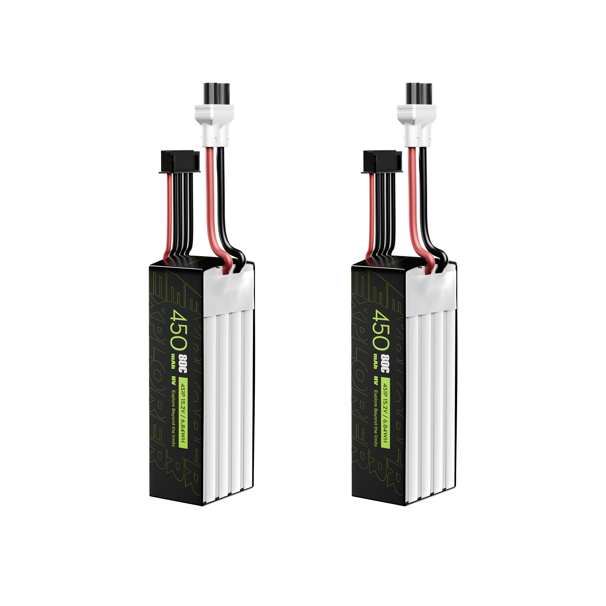2PCS Explorer 450mAh LiHV 4S 80C Battery （Flywoo XT30UP）-FLYWOO