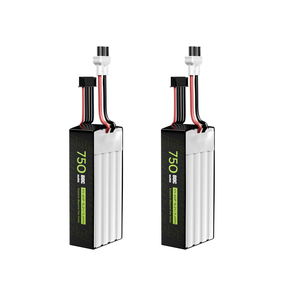 2PCS Explorer 750mAh LiHV 4S 80C Battery （Flywoo XT30UP）-FLYWOO