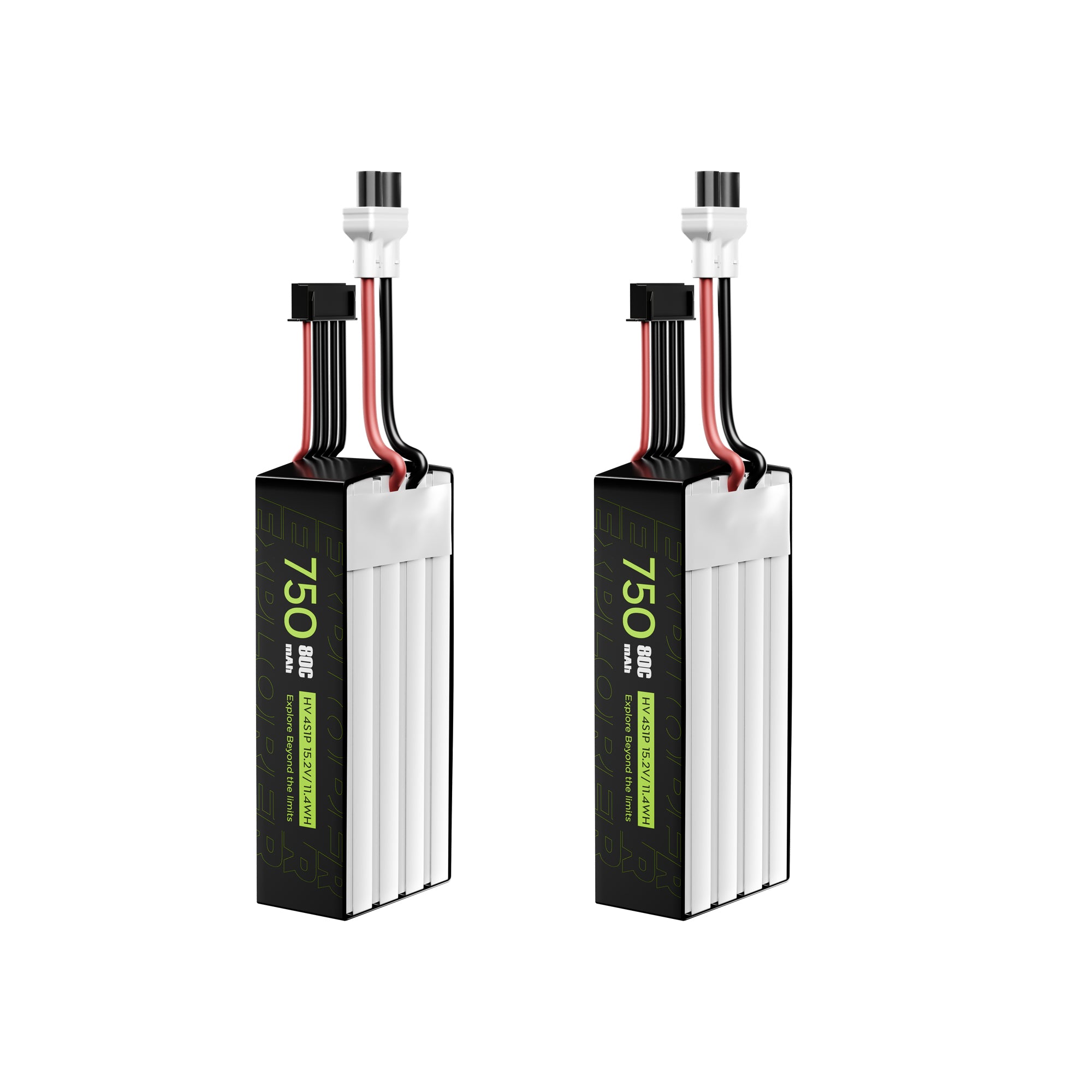 2PCS Explorer 750mAh LiHV 4S 80C Battery （Flywoo XT30UP）-FLYWOO