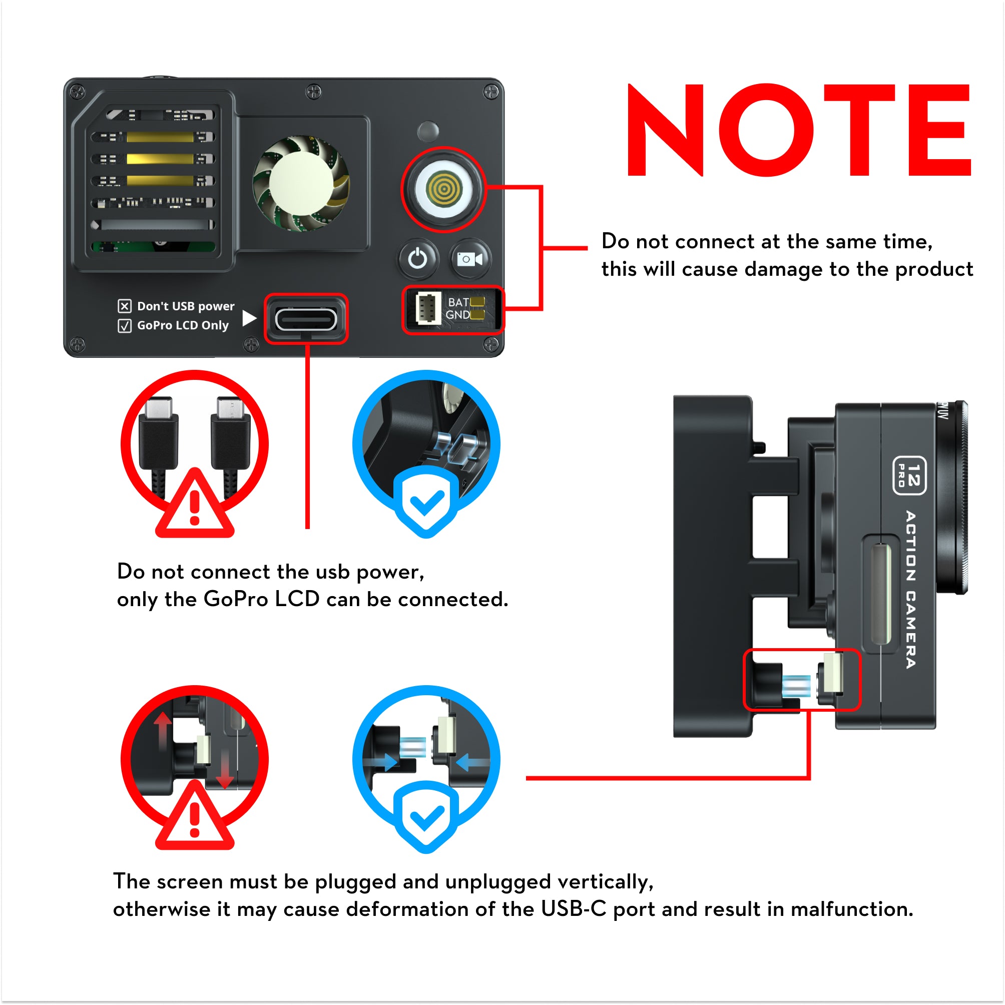 Flywoo Naked Gopro Action Camera V2 GP9 / GP10 / GP11 / GP12 / GP13 Pro -FLYWOO