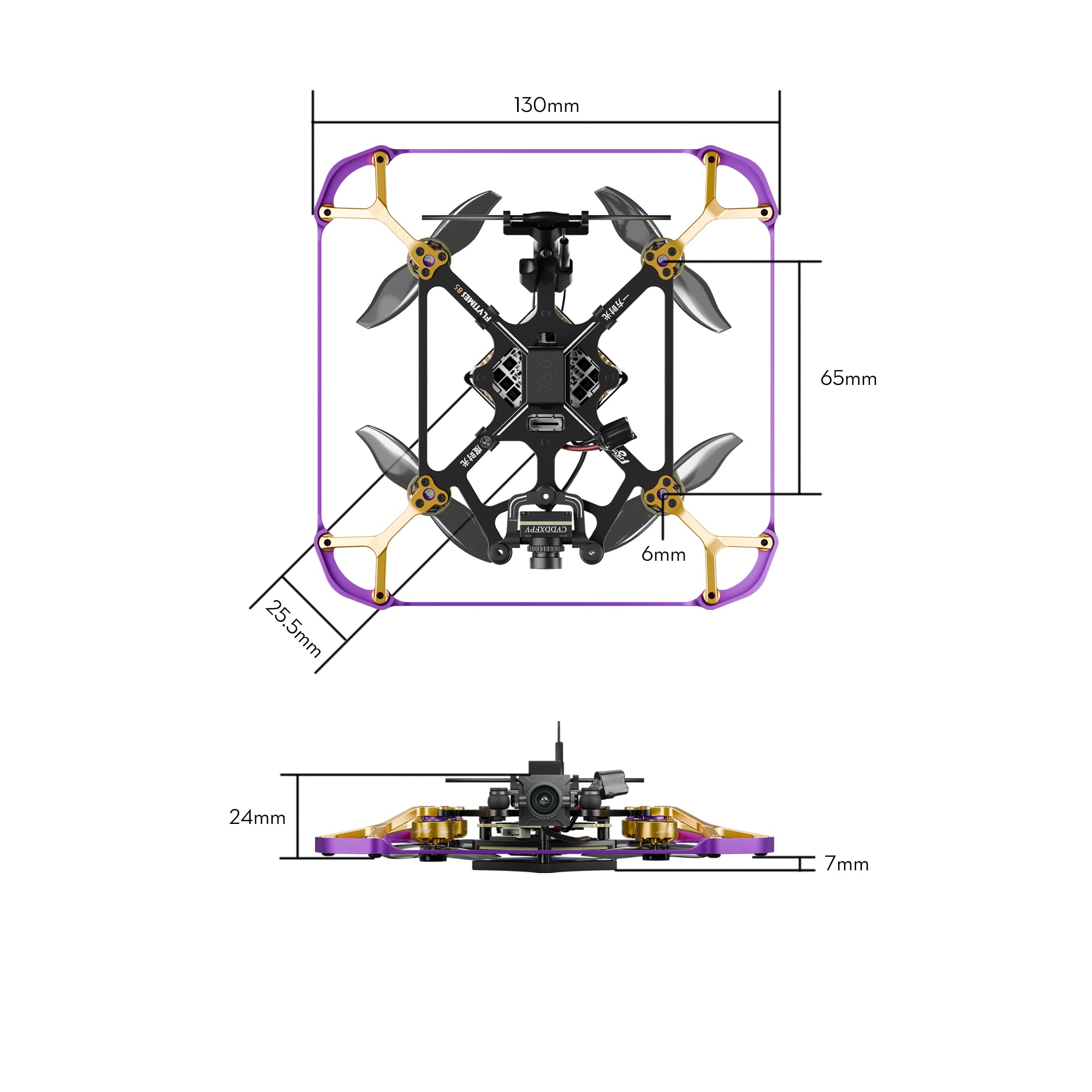 Flytimes 85 HD Walksnail 2S Micro Drone -FLYWOO