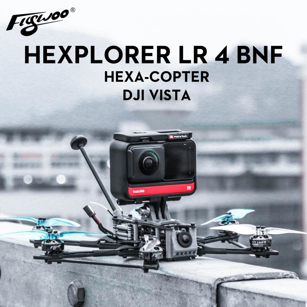 HEXplorer LR 4 4S HD DJI Wasp Hexa-copter Micro long range -FLYWOO