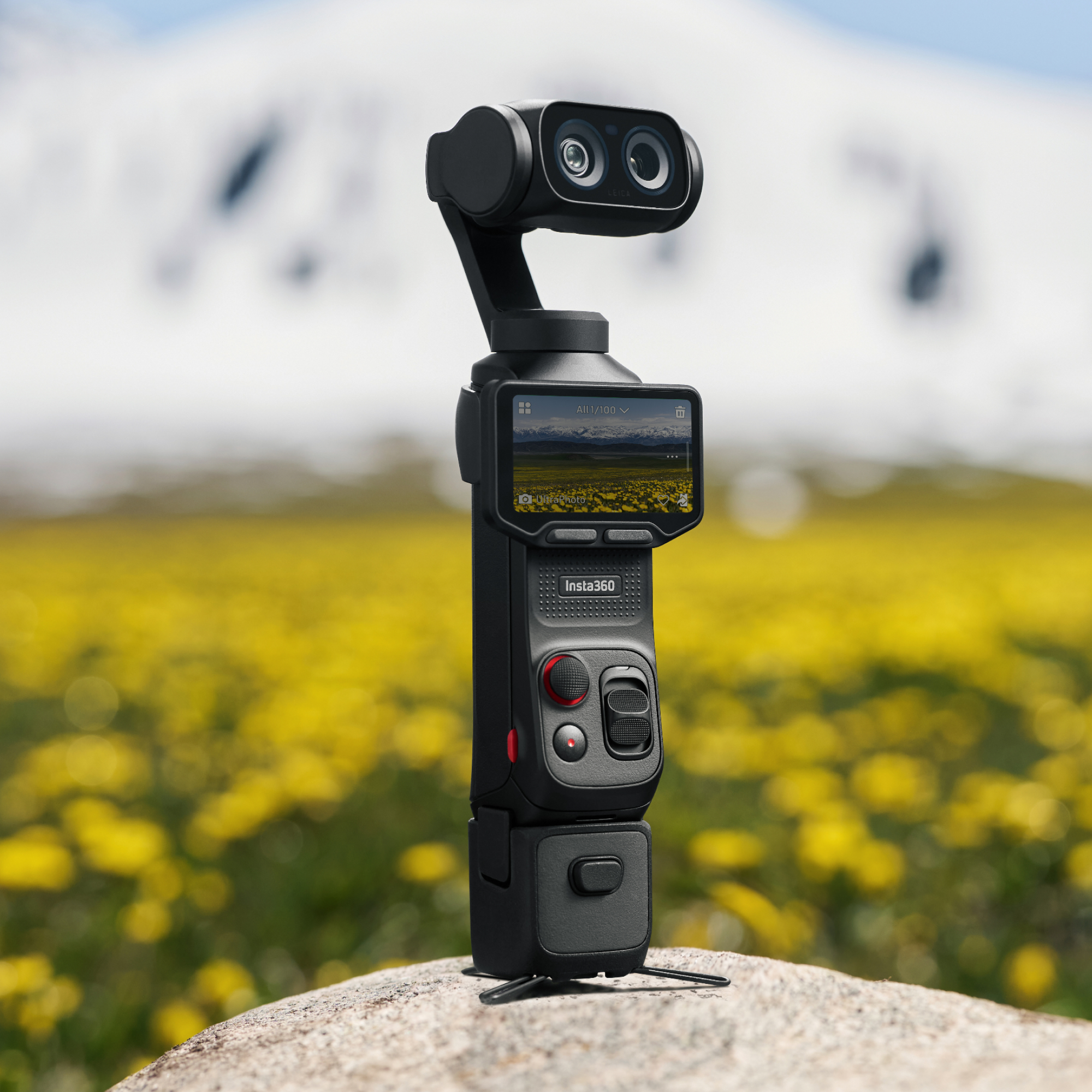 Insta360 Luna 系列1/4" 螺紋手柄 官方圖片 5