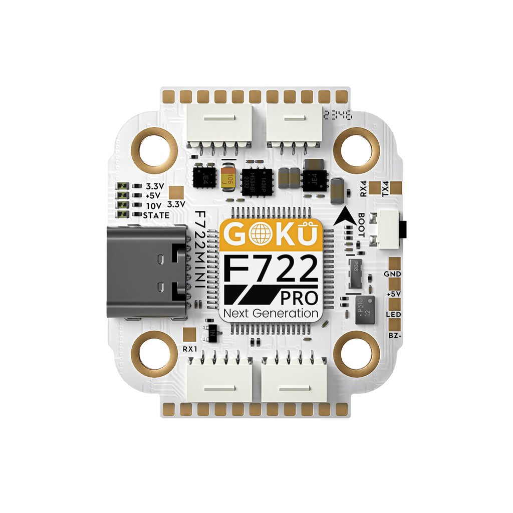 GOKU F722 Pro Mini V2 45A 32Bit 128K 20X20 Stack Plug&Play O4 / O4 Pro-FLYWOO