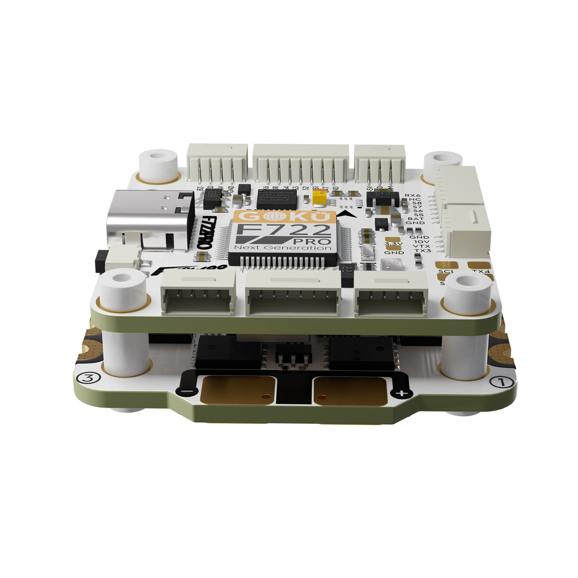 GOKU F722 Pro V2 55A 32Bit 128K 30X30 Stack Plug&Play O4 / O4 Pro-FLYWOO