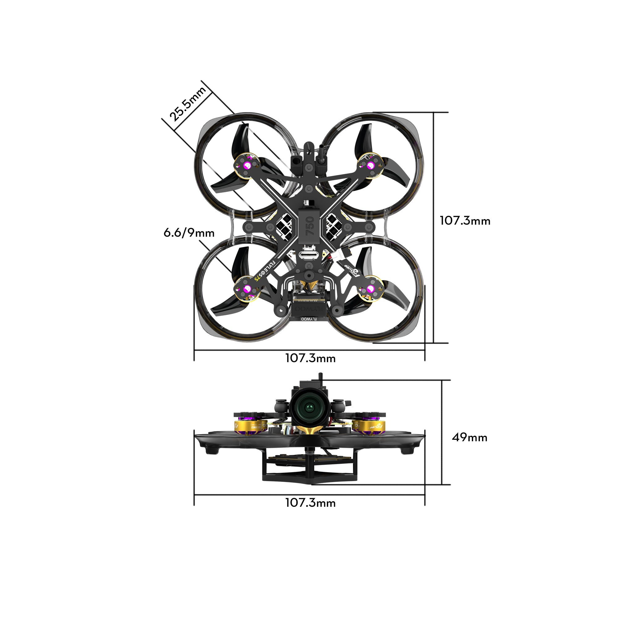Flylens 75 HD O4 Wide 2S Whoop FPV Drone-FLYWOO
