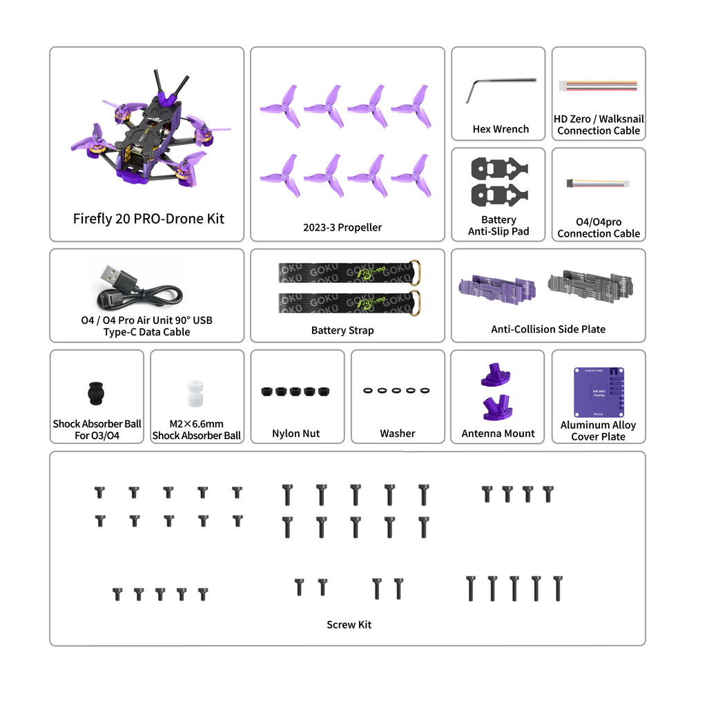 Firefly 20PRO 4S / 25MINI 3S Walksnail Micro Drone-FLYWOO