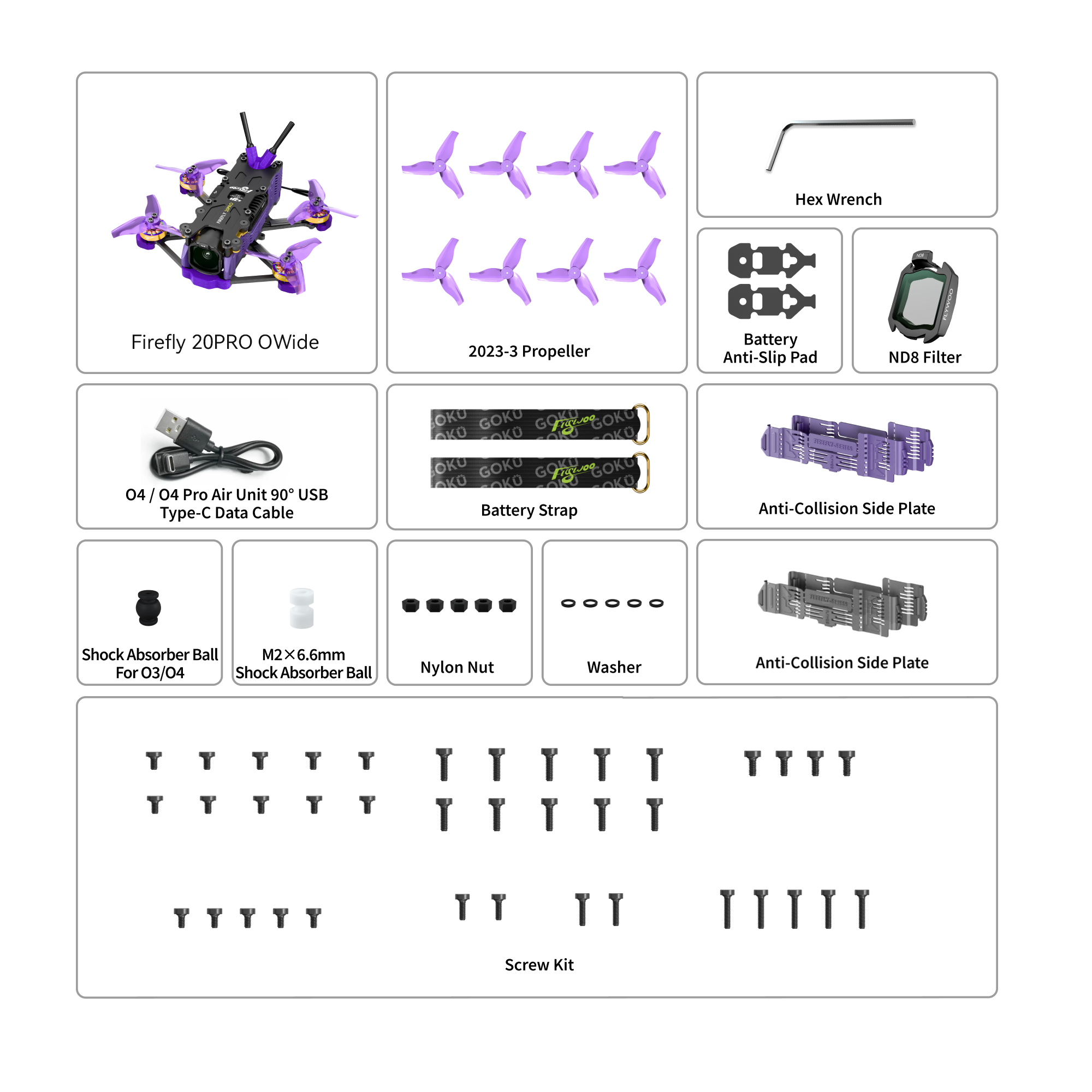 Firefly 20PRO 4S / 25MINI 3S O4 Wide Micro Drone-FLYWOO