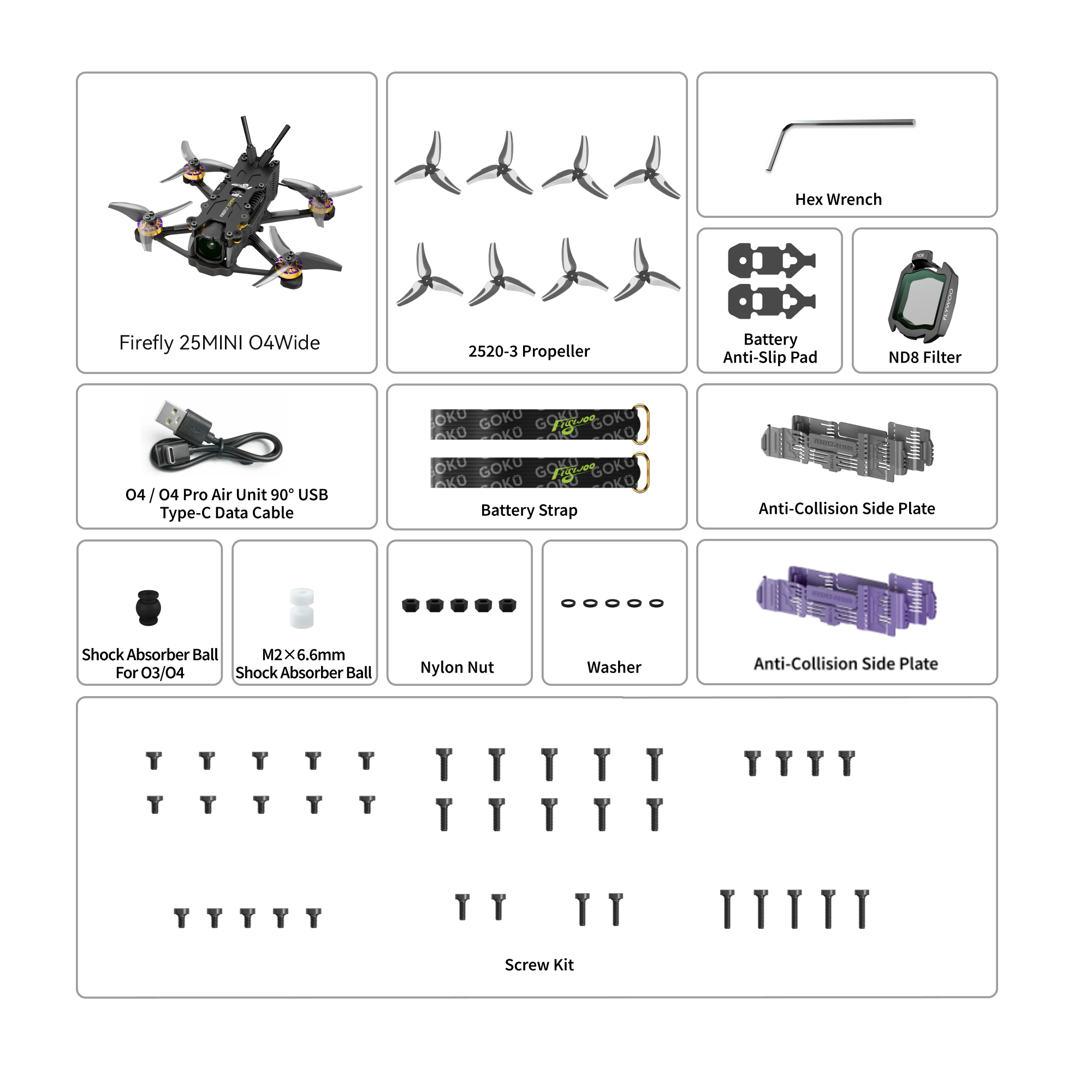 Firefly 20PRO 4S / 25MINI 3S O4 Wide Micro Drone-FLYWOO