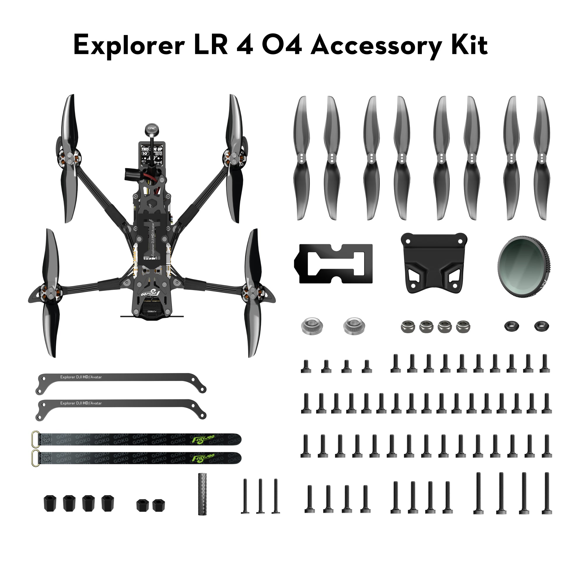 Explorer LR 4 O4 Wide Sub250 4K/1080P Micro Long Range-FLYWOO
