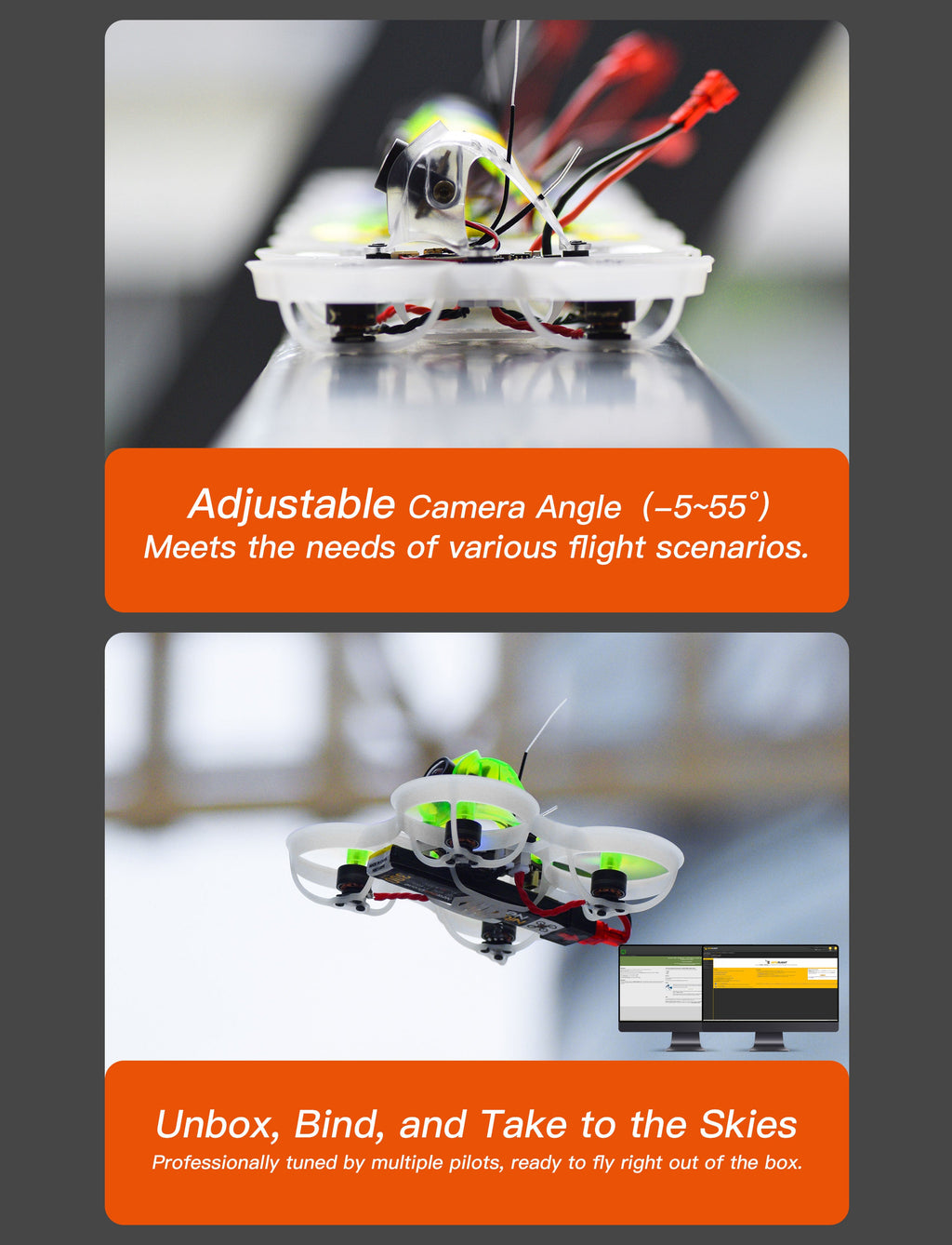 NewBeeDrone HummingBird V4 BNF 30000KV穿越機65mm競速無人機