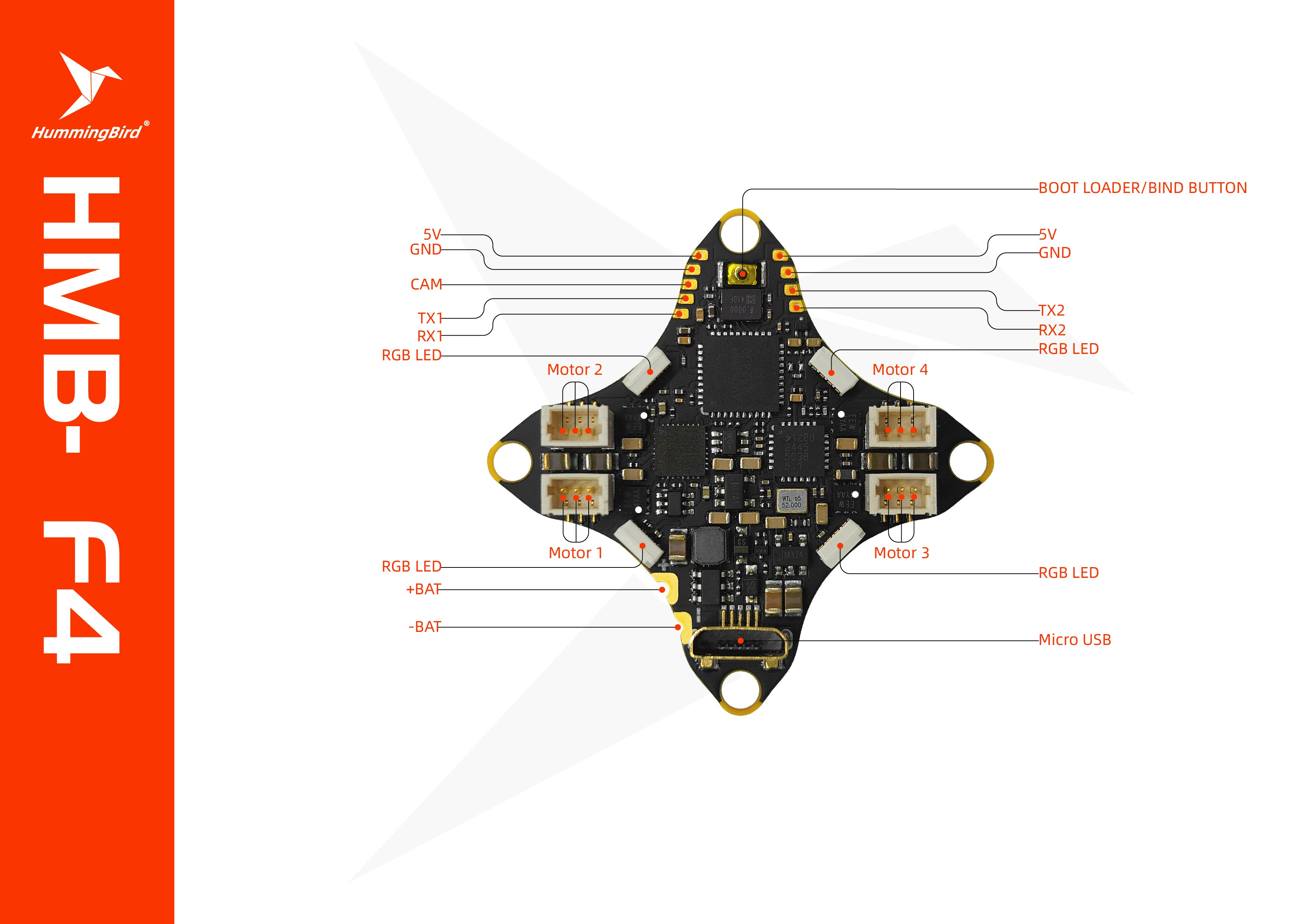 NewBeeDrone HummingBird V4 BNF 30000KV穿越機65mm競速無人機