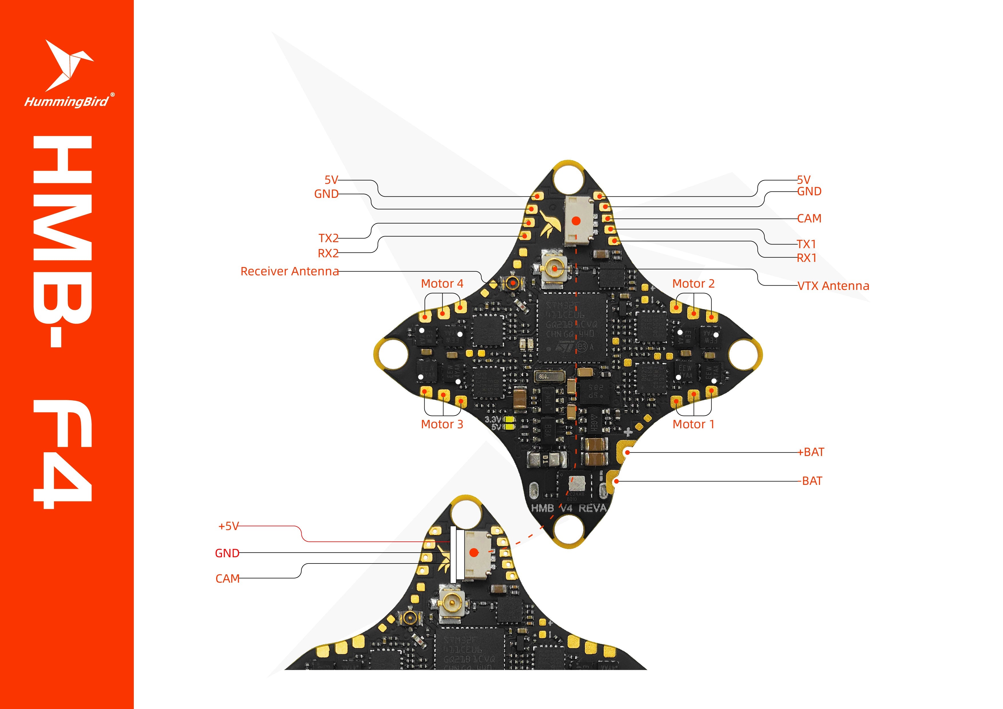 NewBeeDrone HummingBird V4 BNF 30000KV穿越機65mm競速無人機