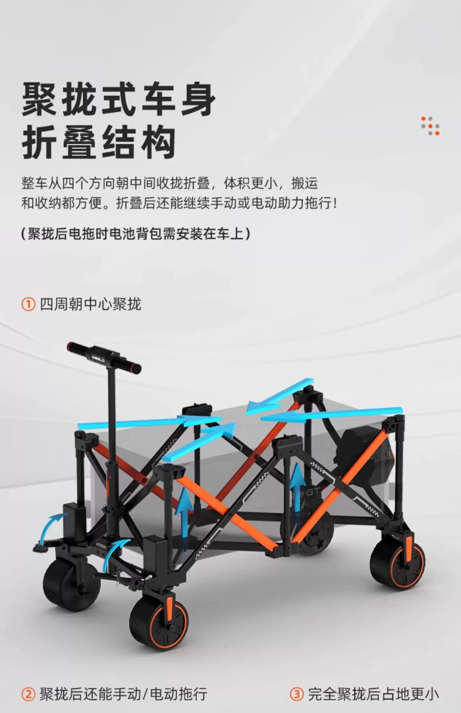 電動露營車 WISELD GT3 運動版 世界首款可騎乘電動摺疊拖車