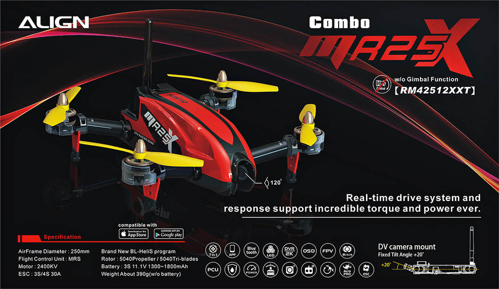 ALIGN MR25X 穿越空拍機套裝版 RM42512XXW 官方主圖