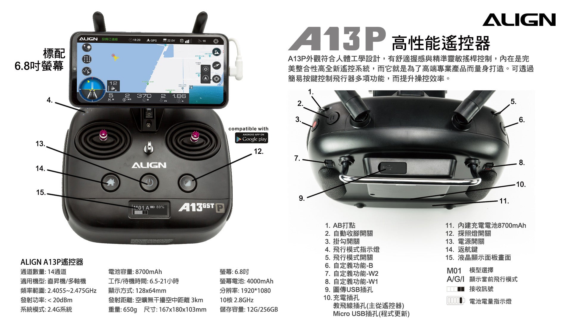 【ALIGN亞拓】M460SE空拍任務無人機 價格依官網為準
