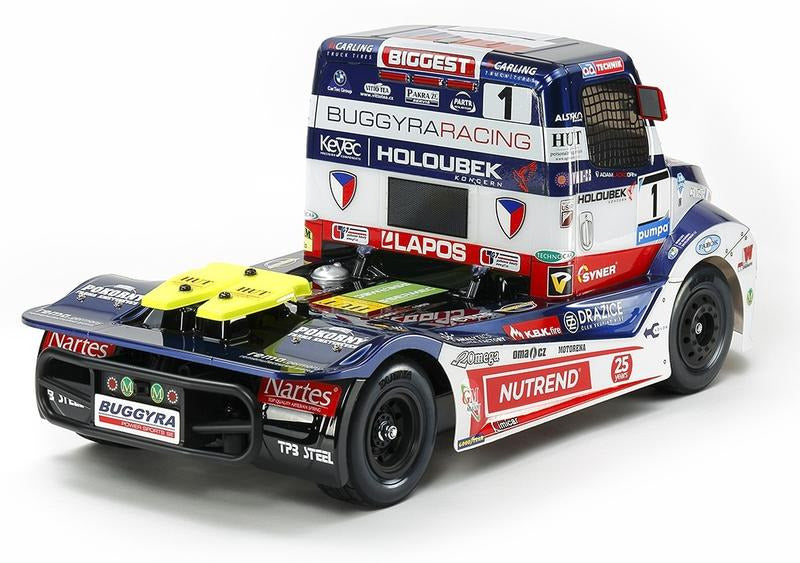 【田宮 TAMIYA】1/14 BUGGYRA FAT FOX 歐洲卡車大賽 遙控聯結車 (TT-01E 底盤) 經典重現